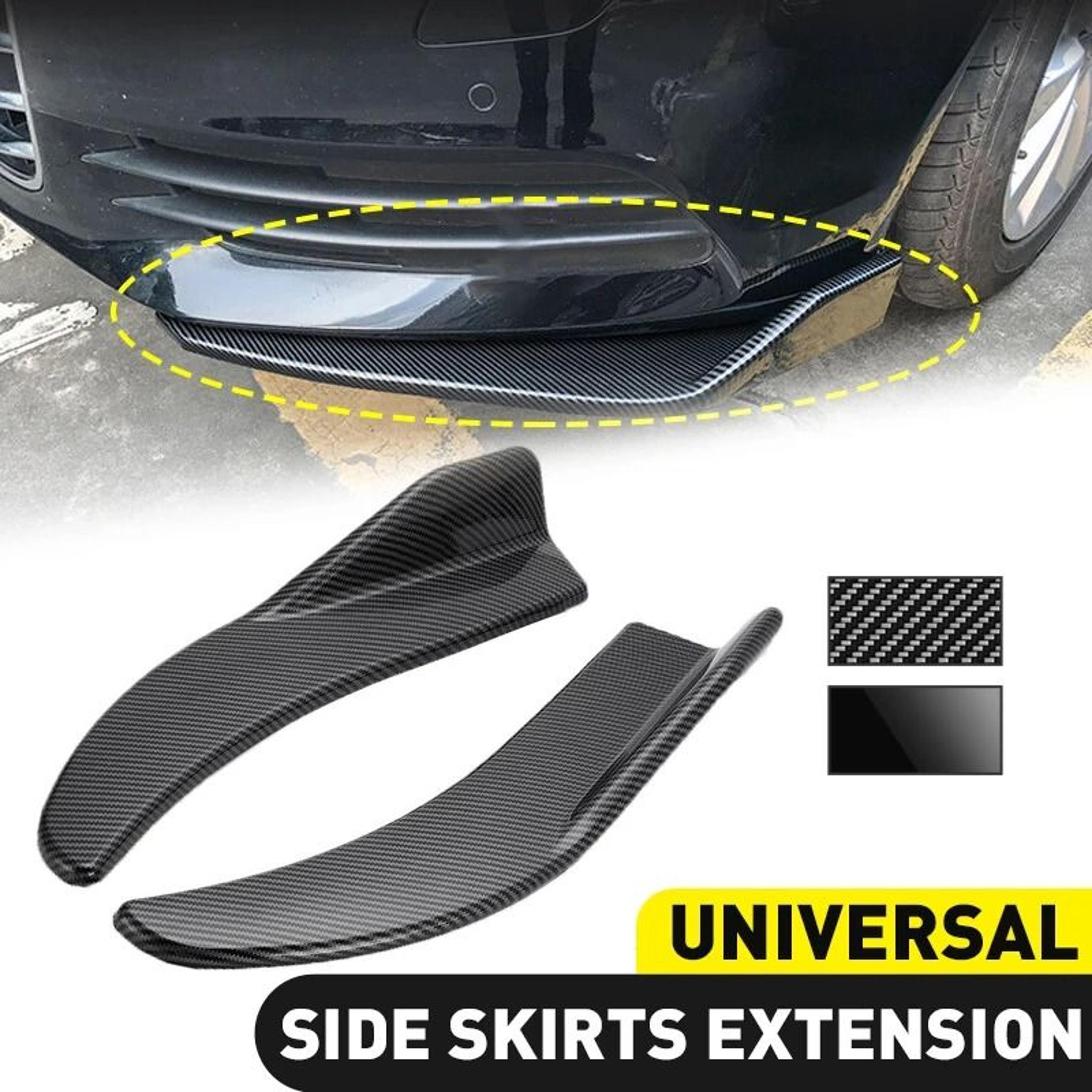 Universal Car Bumper Spoiler Lip Anti Collision Side Skirt Pair 0