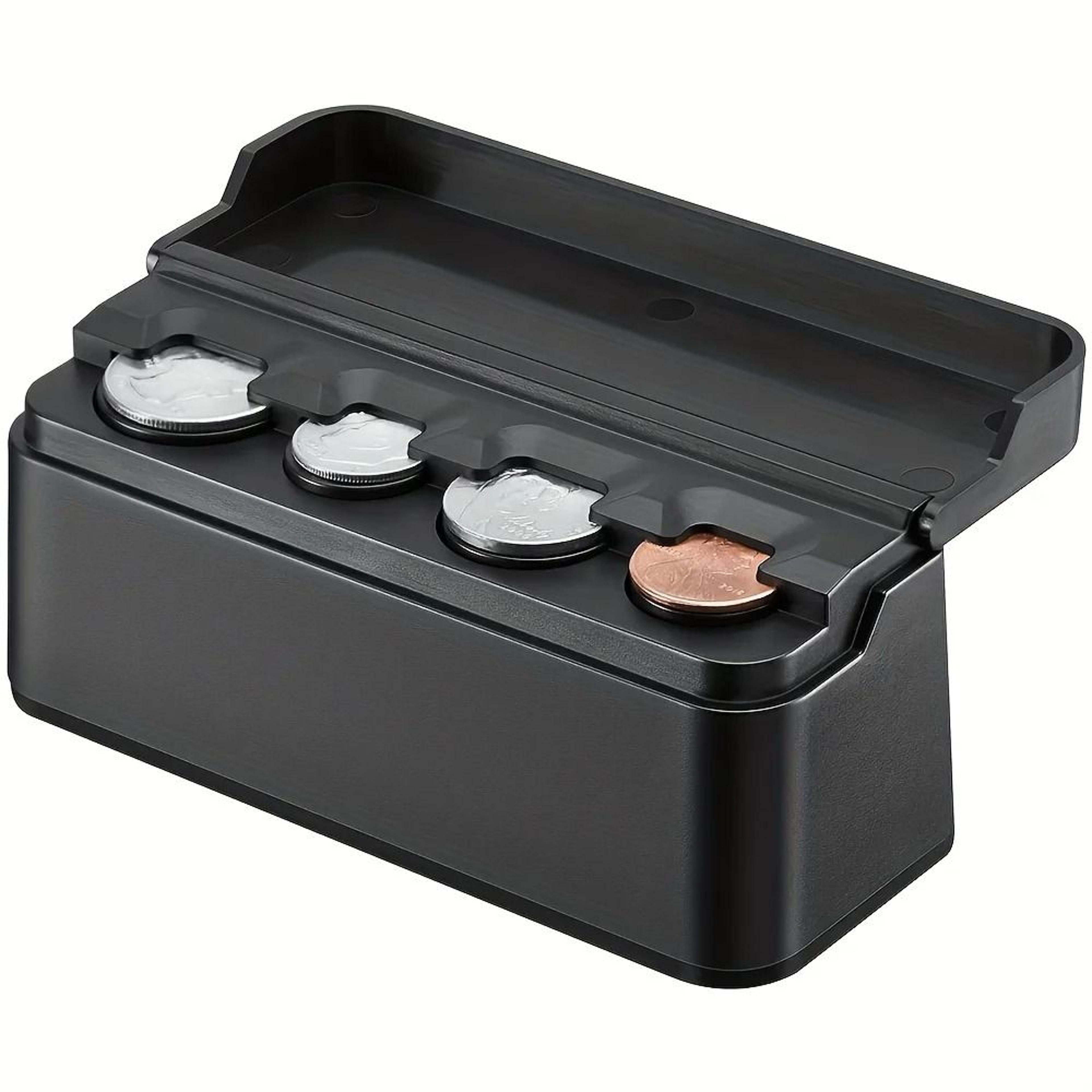 Car Coin Holder Change Organizer Compact Money Dispenser 2