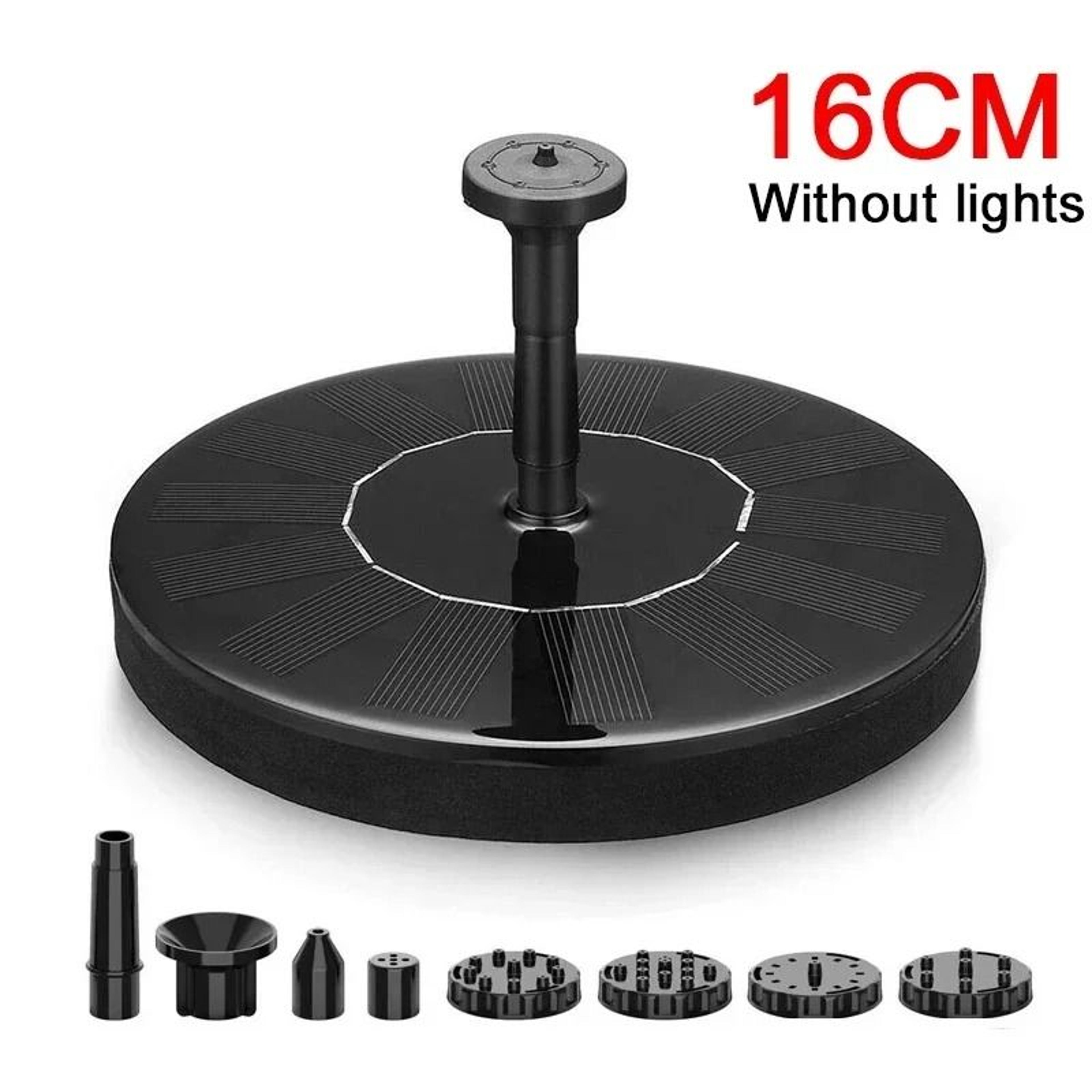 Solar LED Fountain Light With Color Changing Water Spray 9