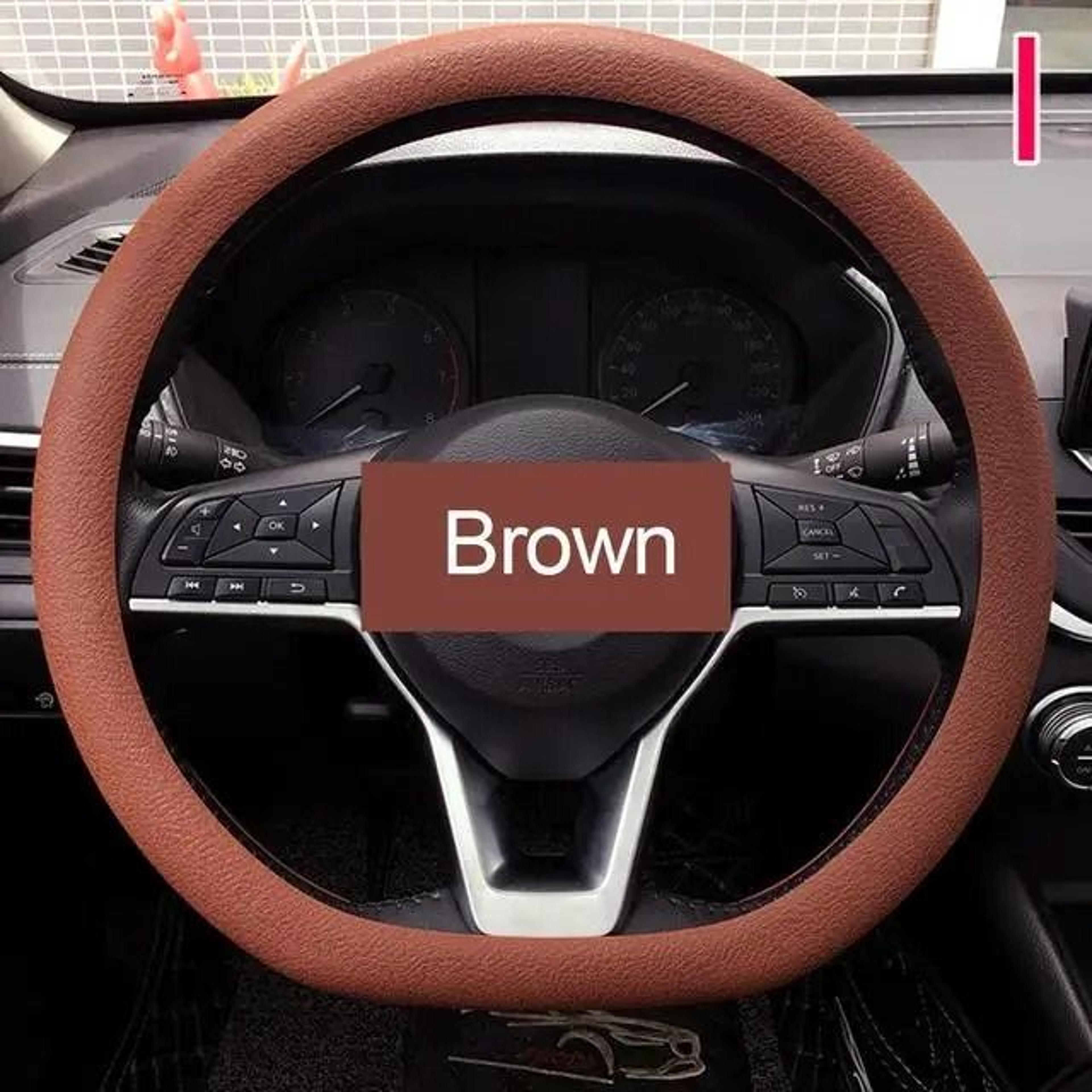 Universal Silicone Steering Wheel Cover With Soft Grip Texture 15