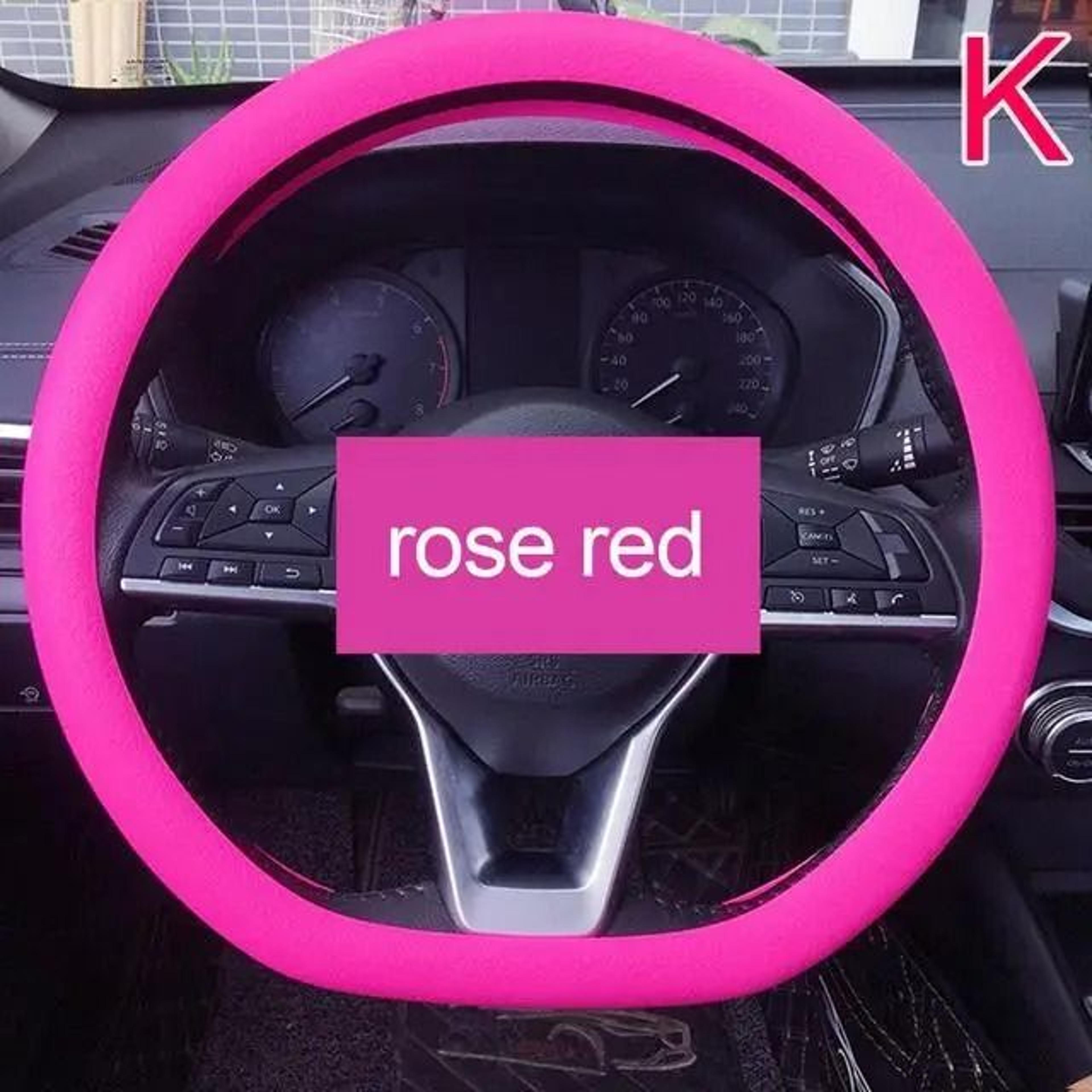 Universal Silicone Steering Wheel Cover With Soft Grip Texture 16