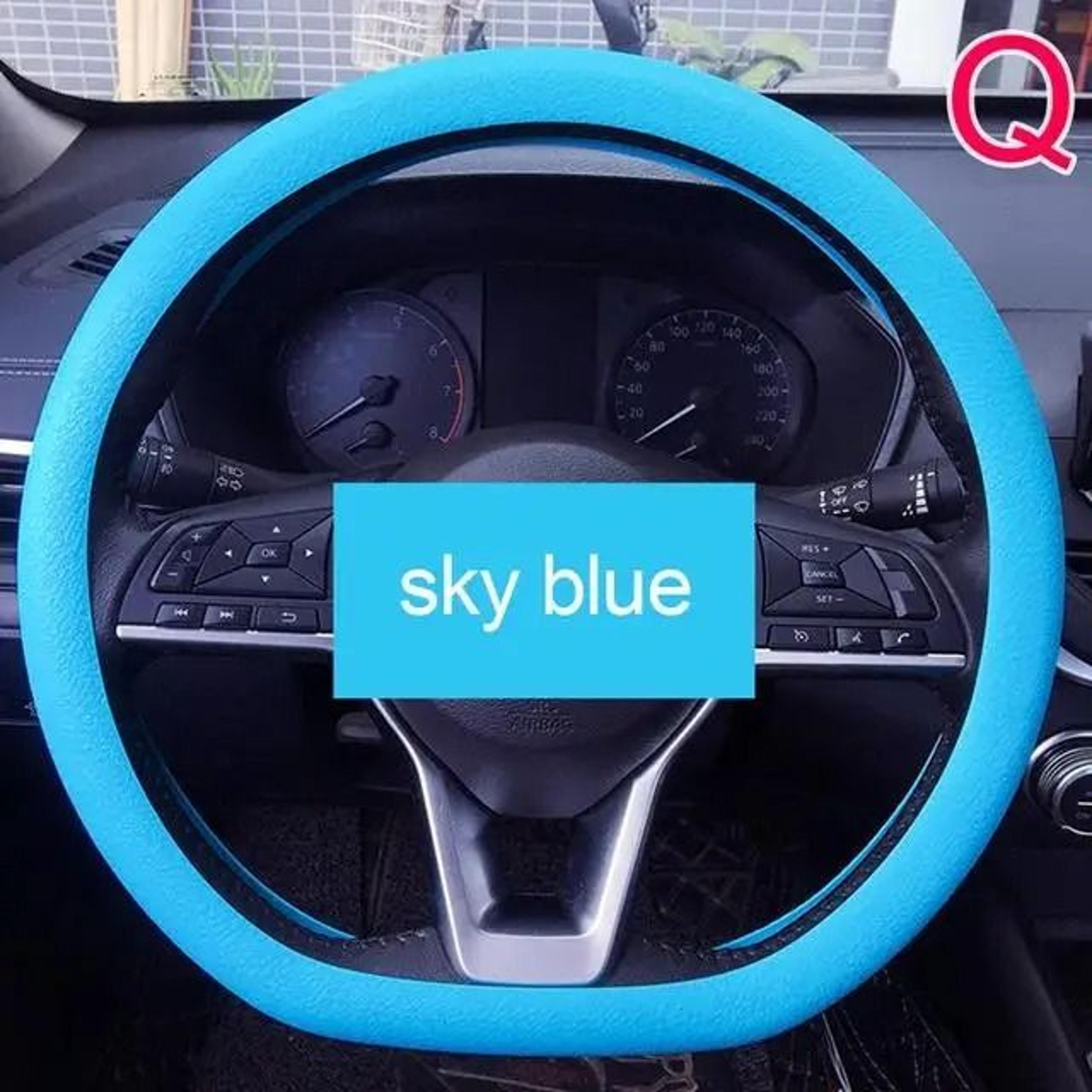 Universal Silicone Steering Wheel Cover With Soft Grip Texture 22