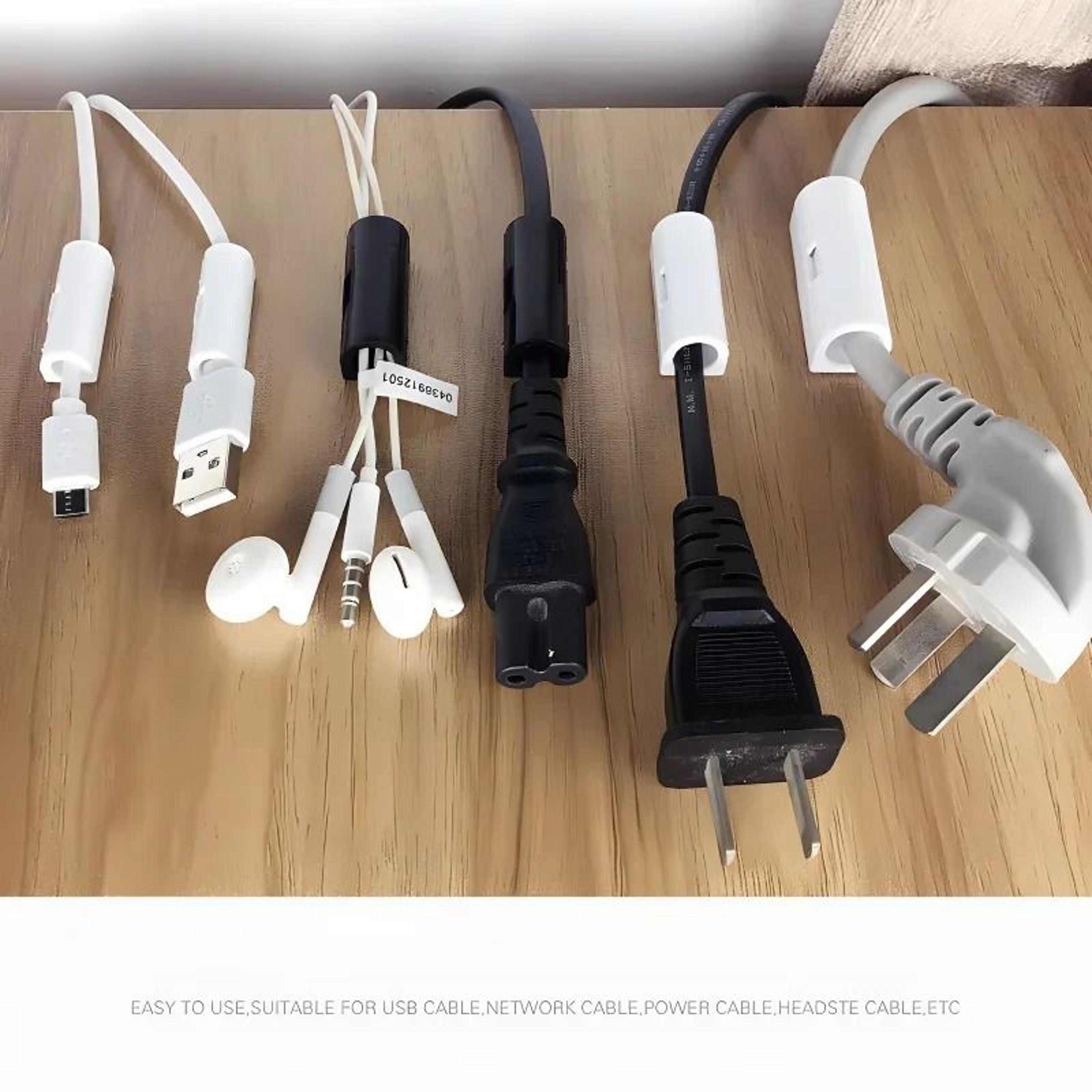 Cable Organizer Clips Wire Management Cord Holder Set 3