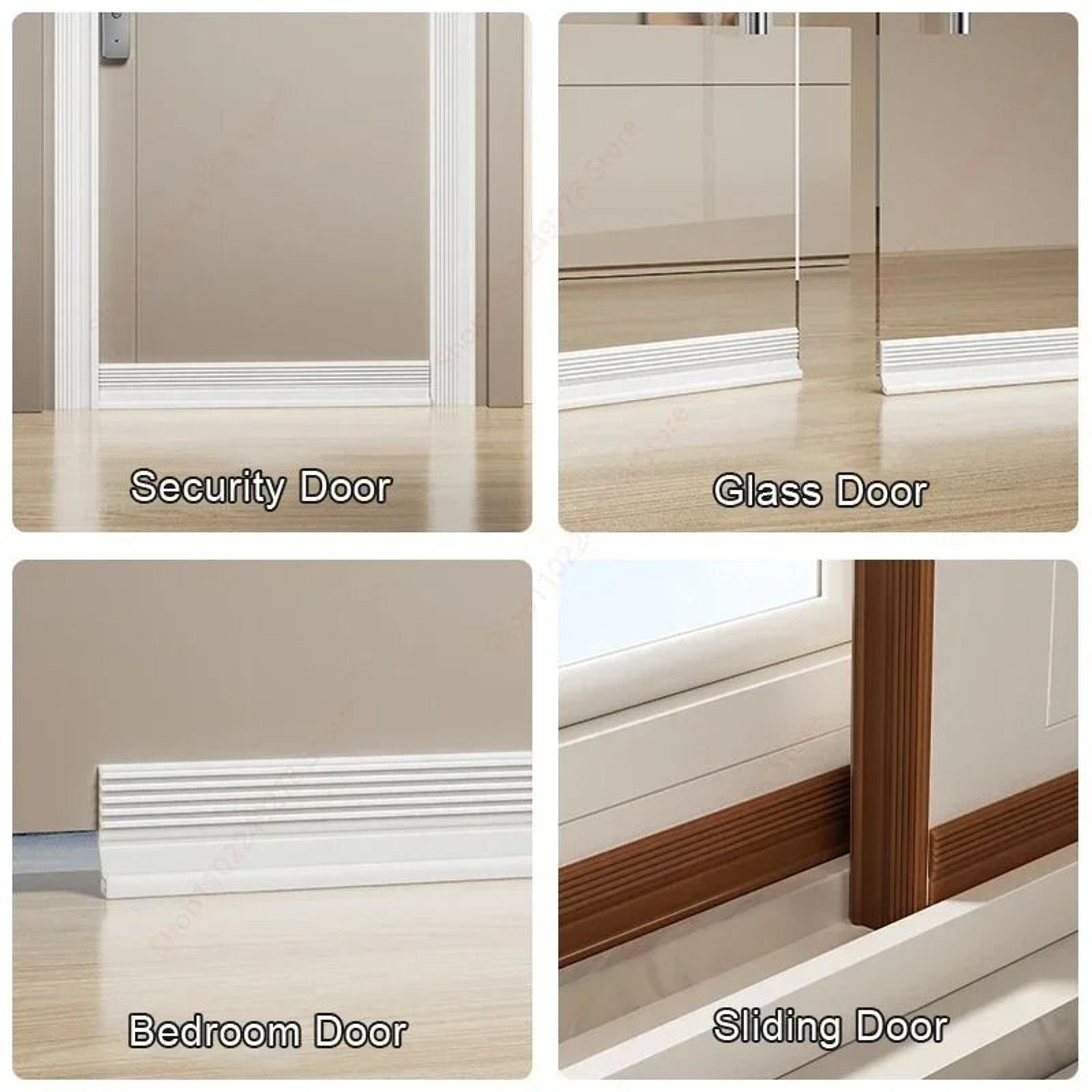 Door Bottom Sealing Strip Windproof Dust Stopper Noise Reducer 5