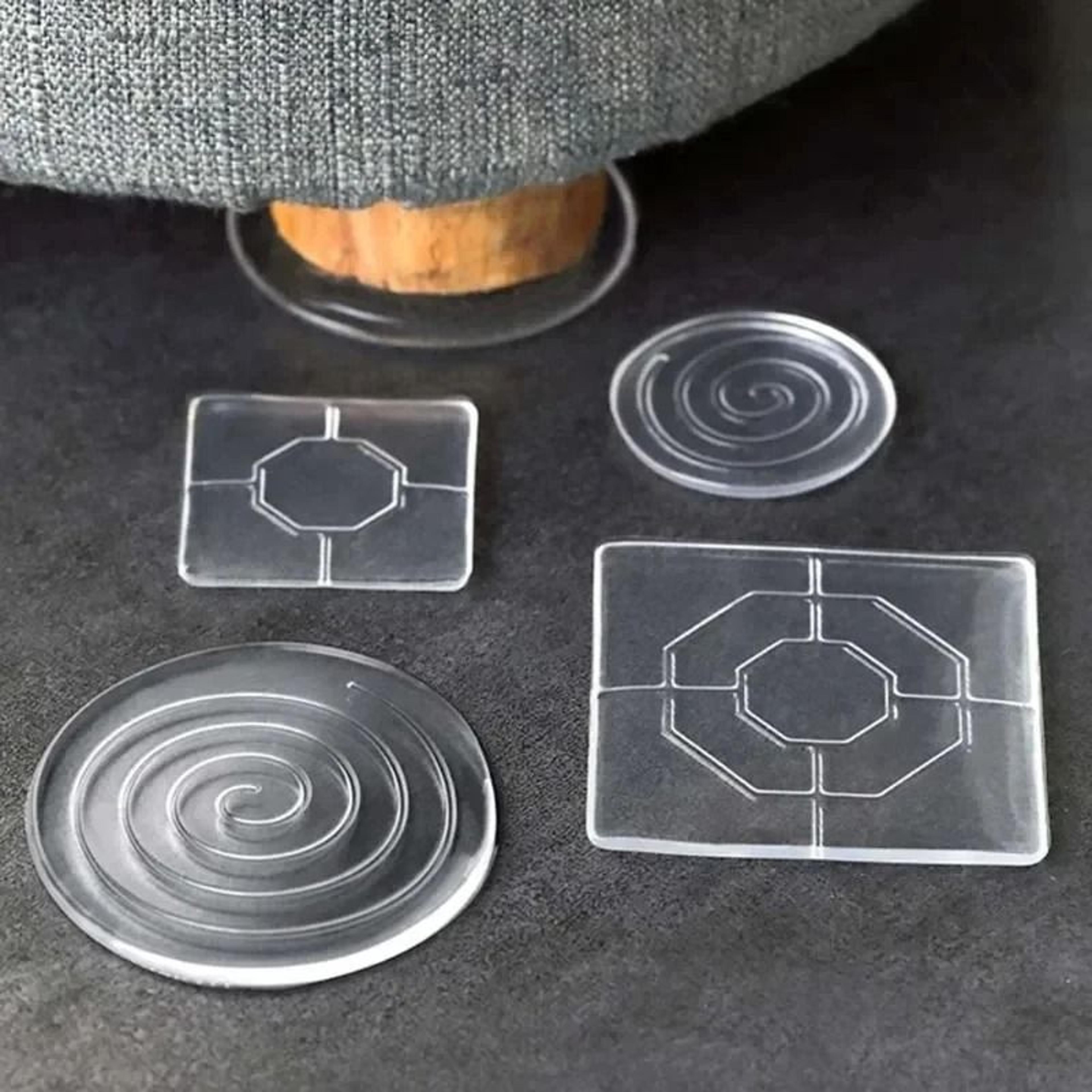 Transparent Silicone Furniture Foot Pads Anti Slip Floor Protectors 0