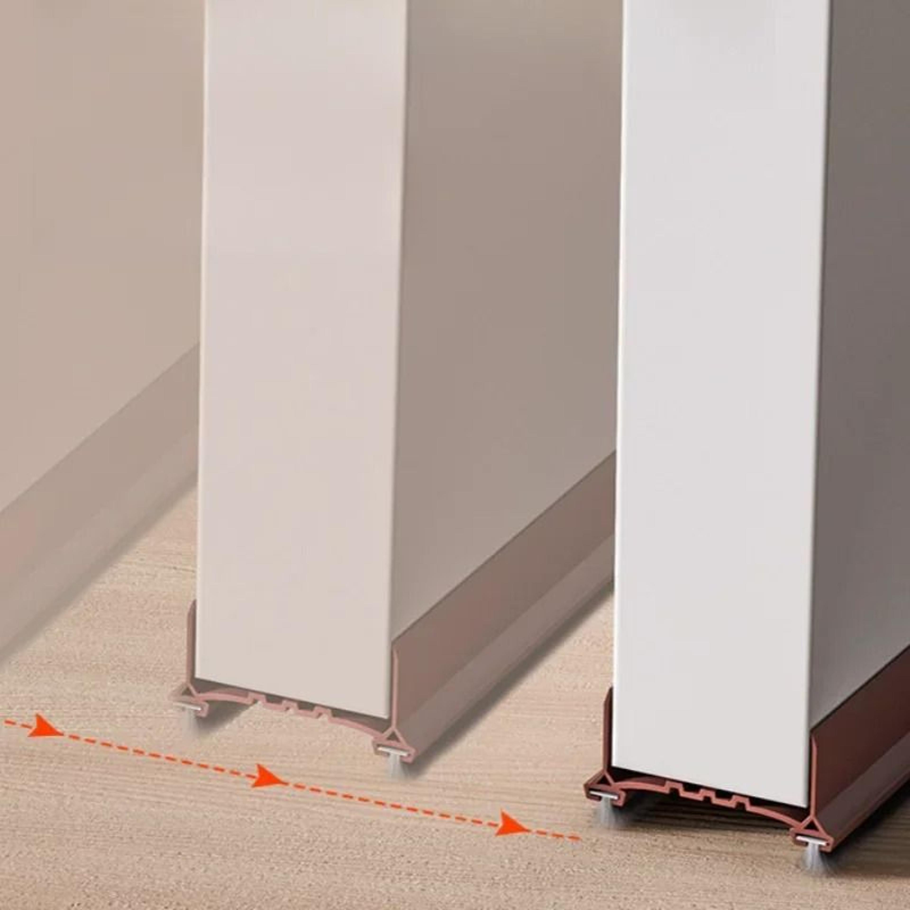 Door Bottom Seal Strip With Brush Dustproof Soundproof Draft Stopper 1