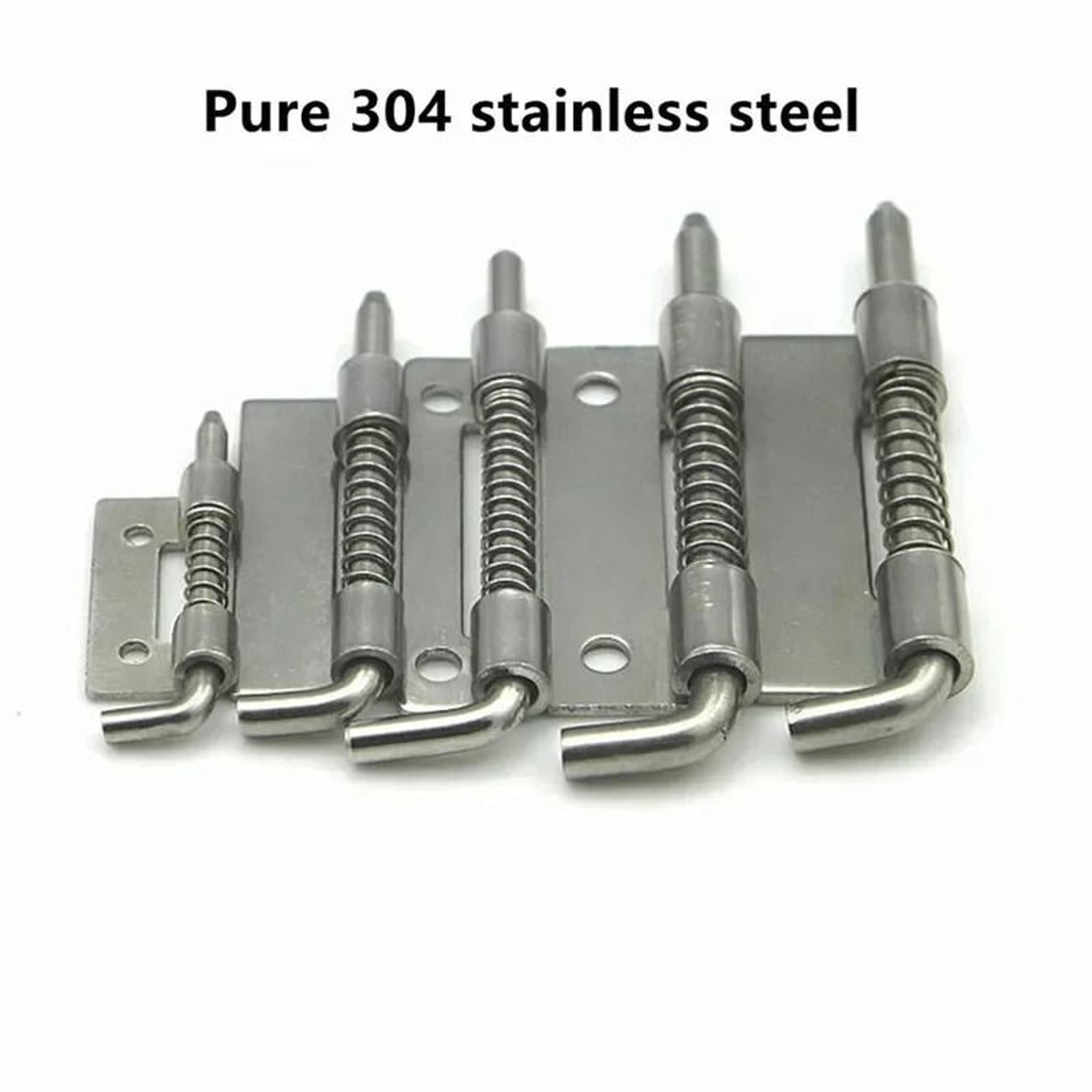 Stainless Steel Spring Loaded Barrel Bolt Door Latch 3