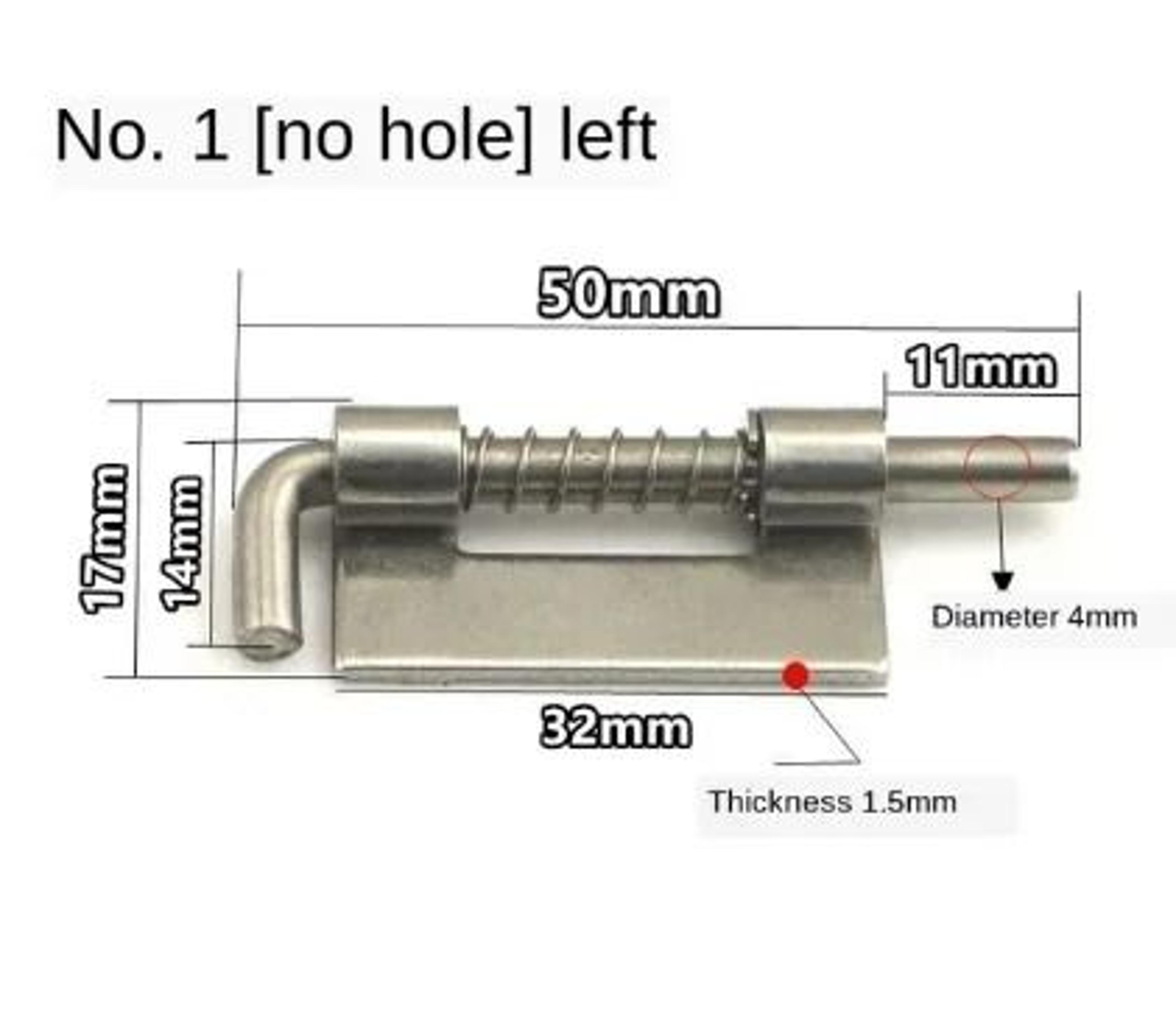 Stainless Steel Spring Loaded Barrel Bolt Door Latch 12