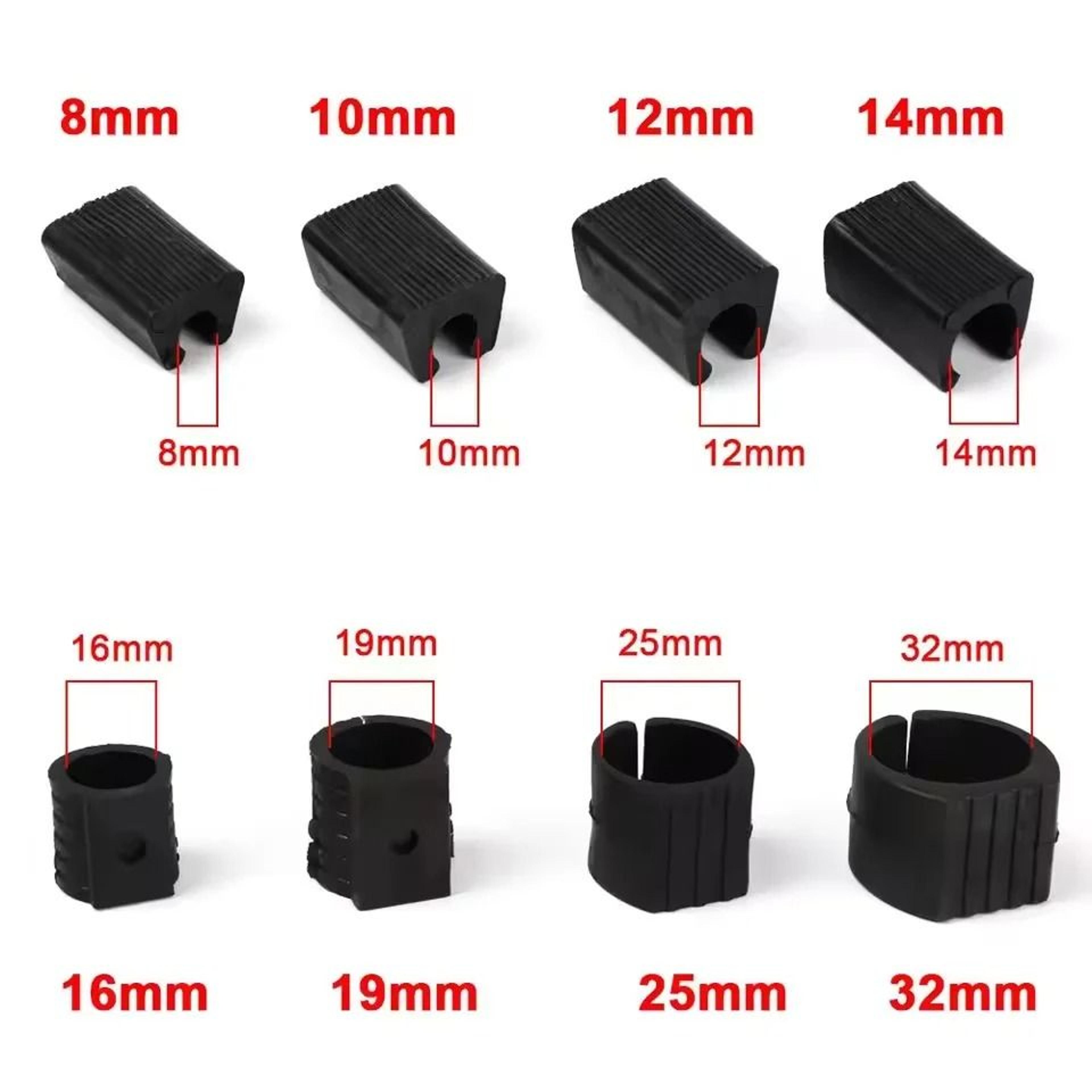 U Shaped Chair Leg Pads Plastic Non Slip Floor Protectors Set 2