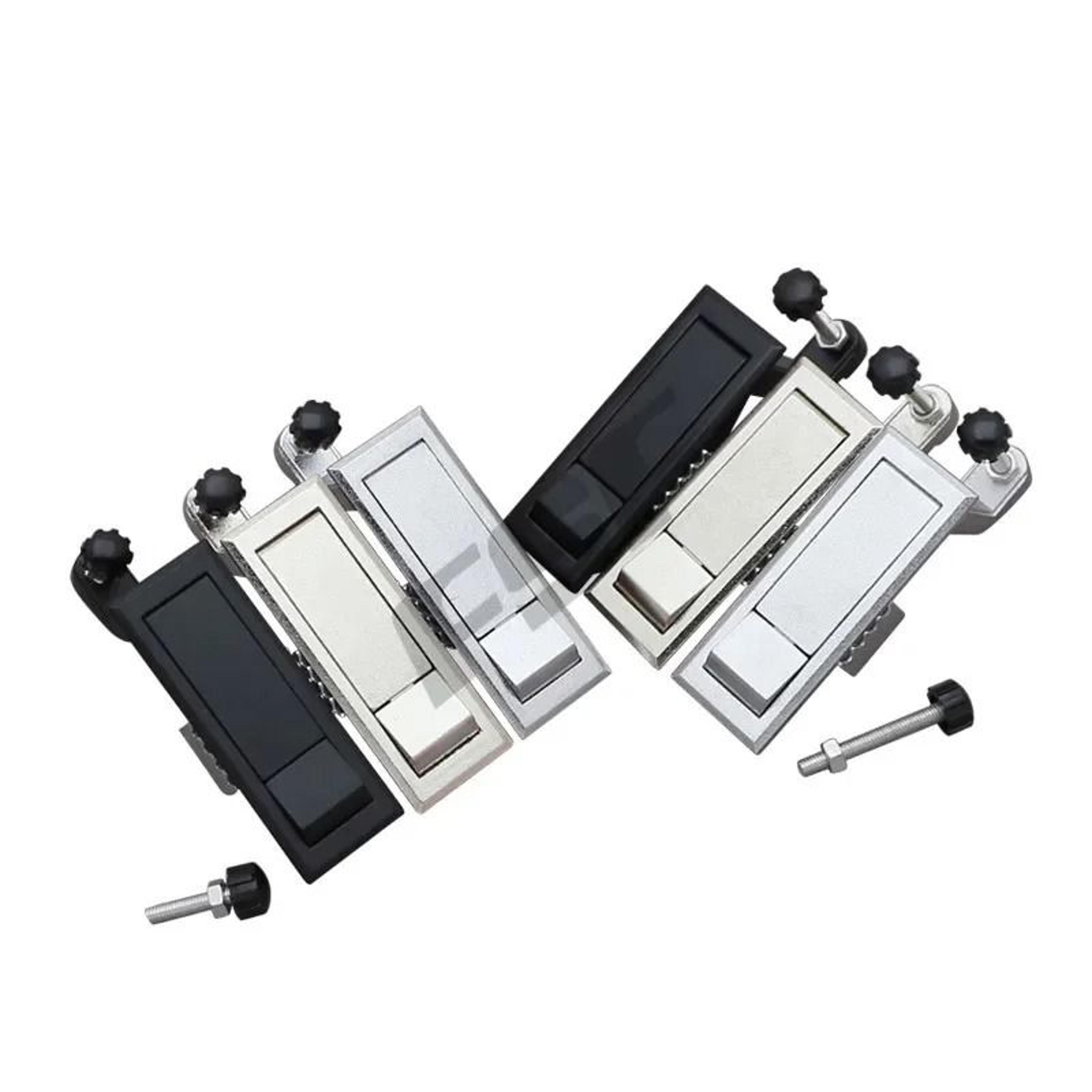 Adjustable Flat Lock Alloy Security Spring Latch For Industrial Cabinet Doors 0