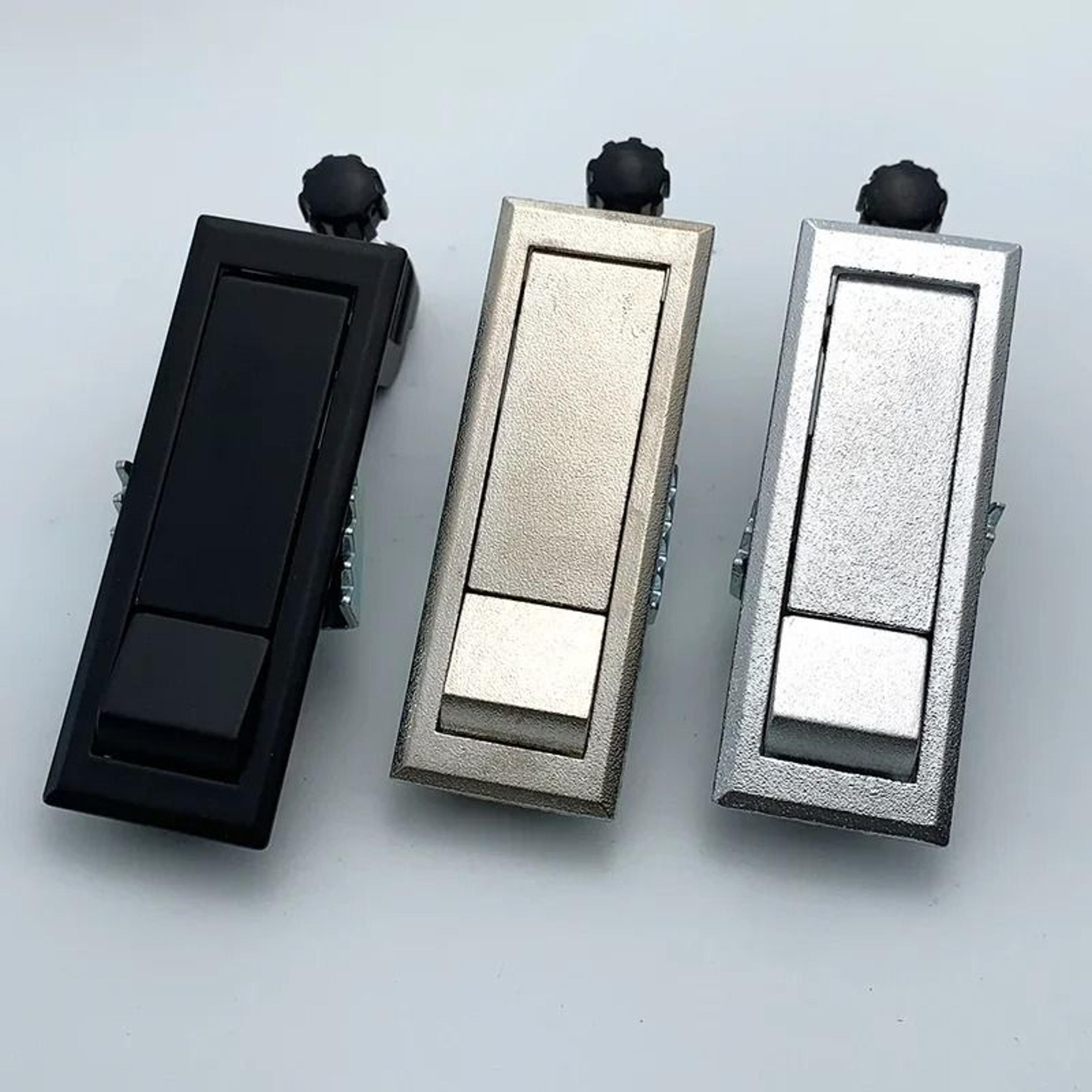 Adjustable Flat Lock Alloy Security Spring Latch For Industrial Cabinet Doors 3
