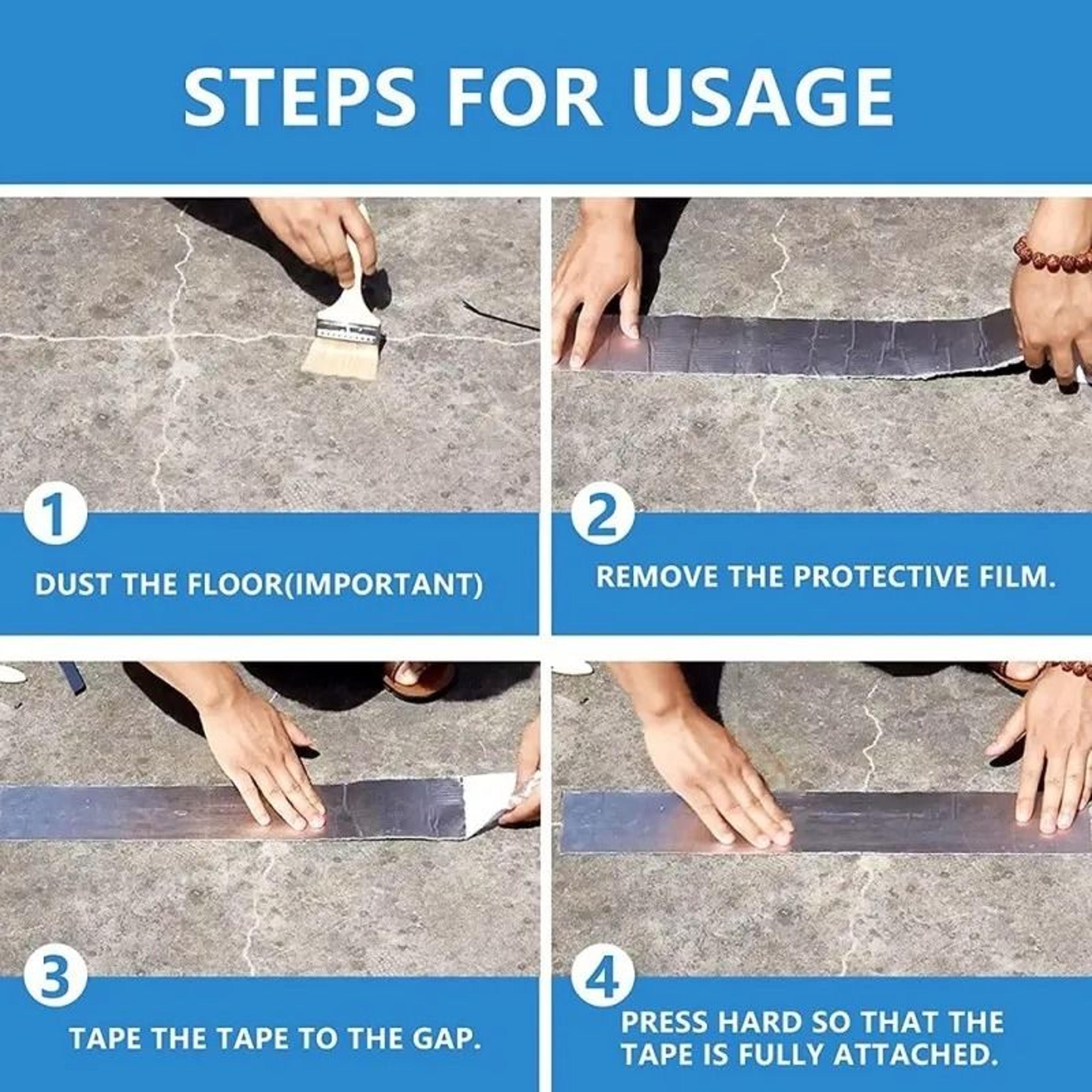 Aluminum Foil Butyl Rubber Waterproof Tape For Roof Pipe And Wall Repairs 5