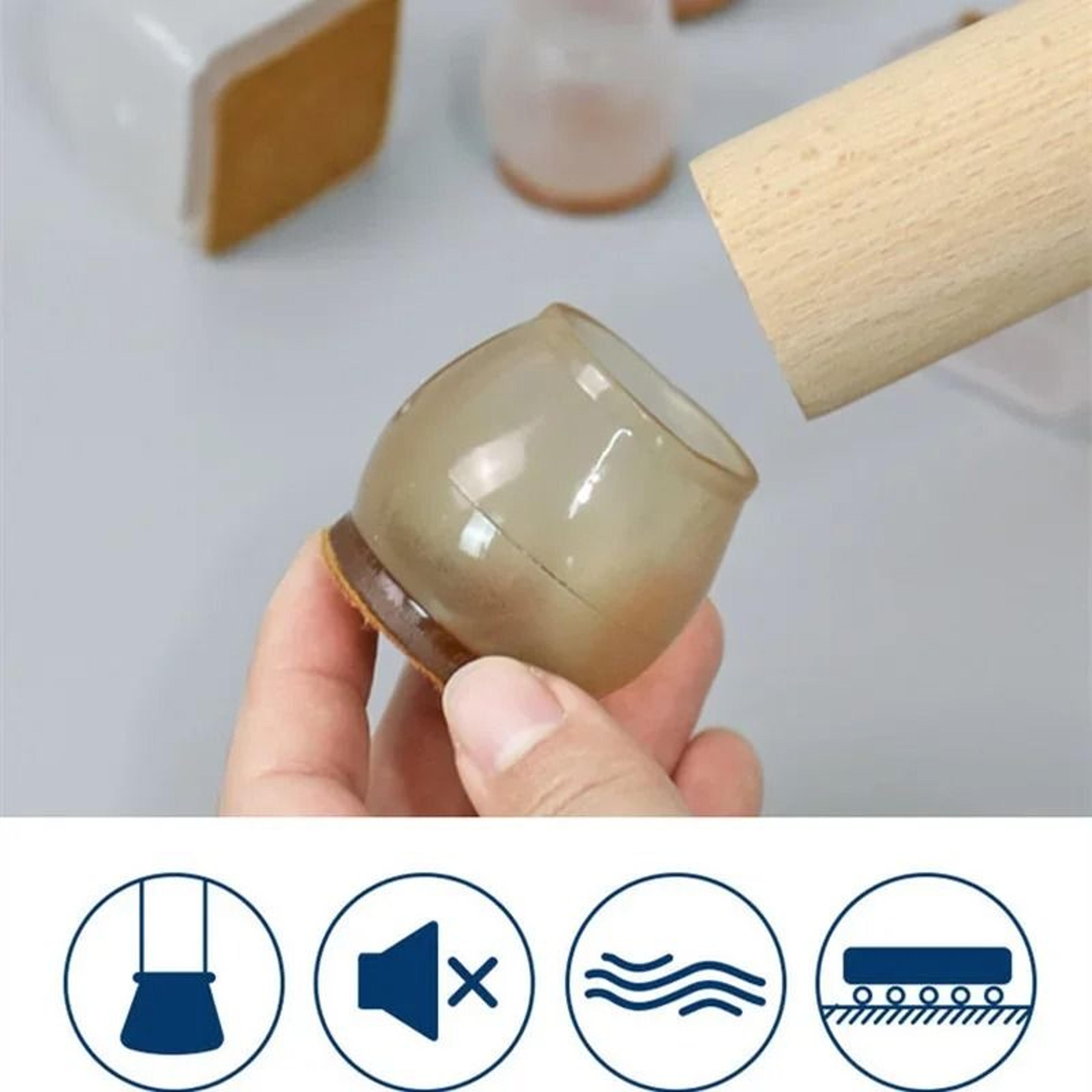 Silicone Chair And Table Leg Caps Floor Protector Pads Set 1