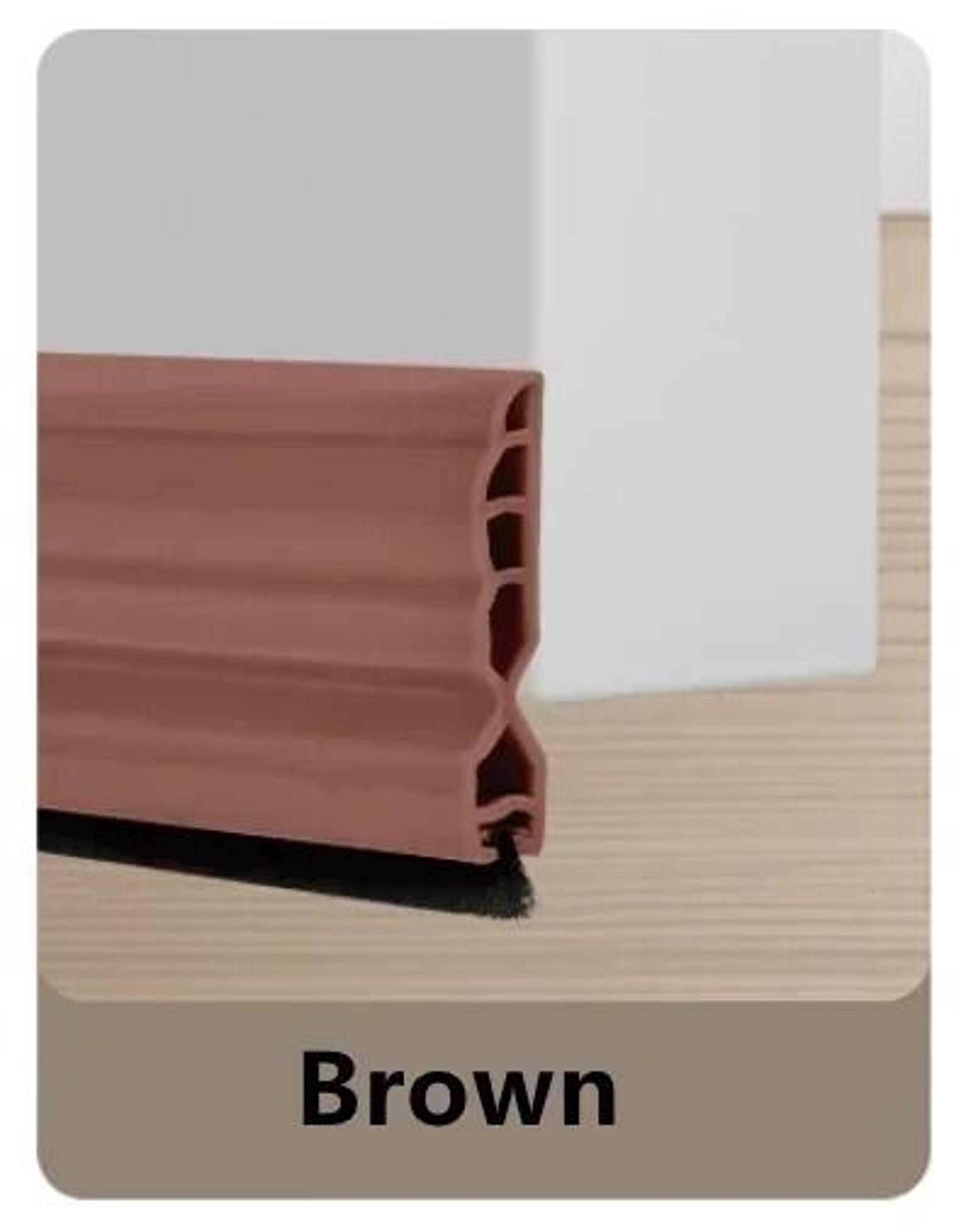 Silicone Door Bottom Seal Strip With Brush Draft Blocker 6