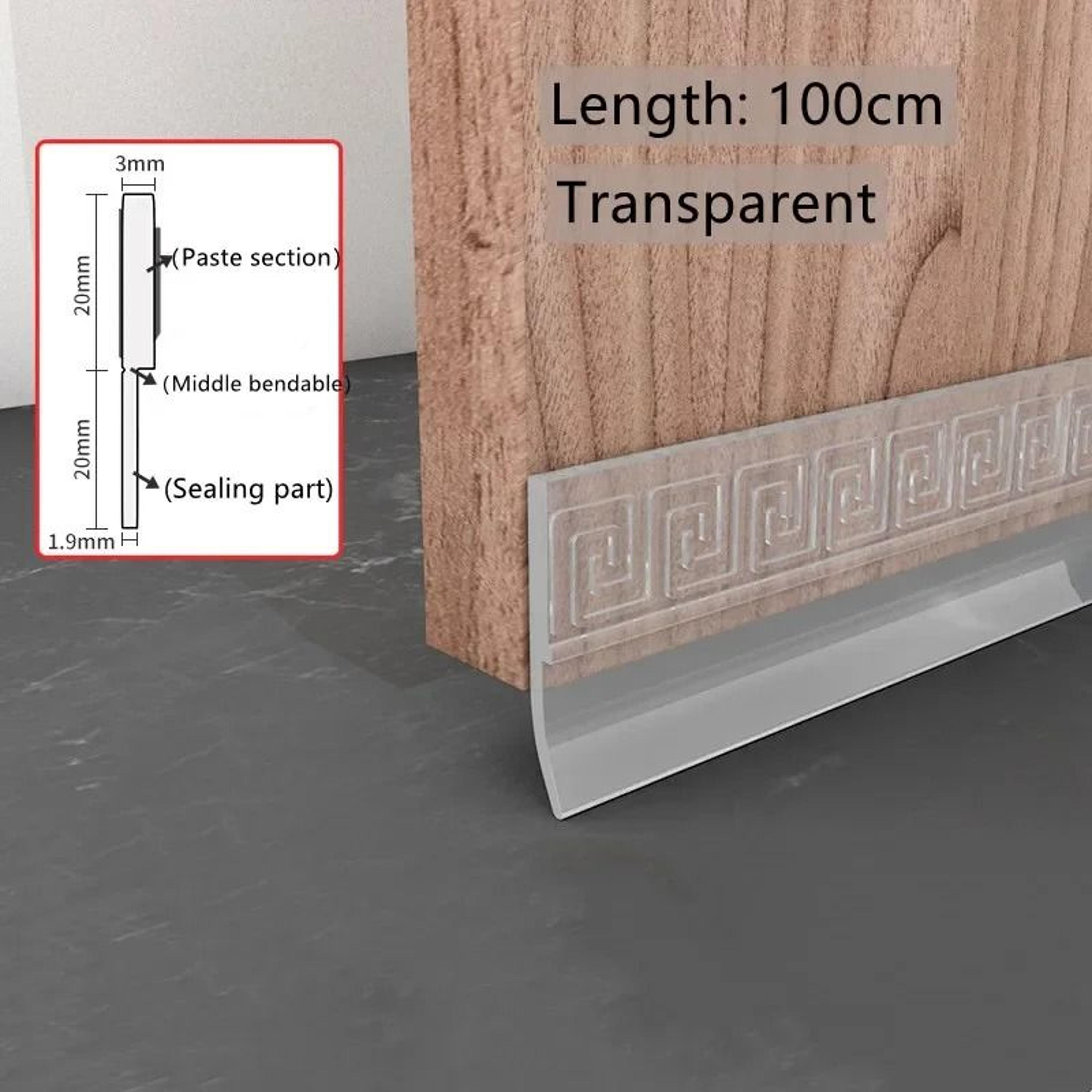 Silicone Door Bottom Seal Strip With Brush Draft Stopper 8