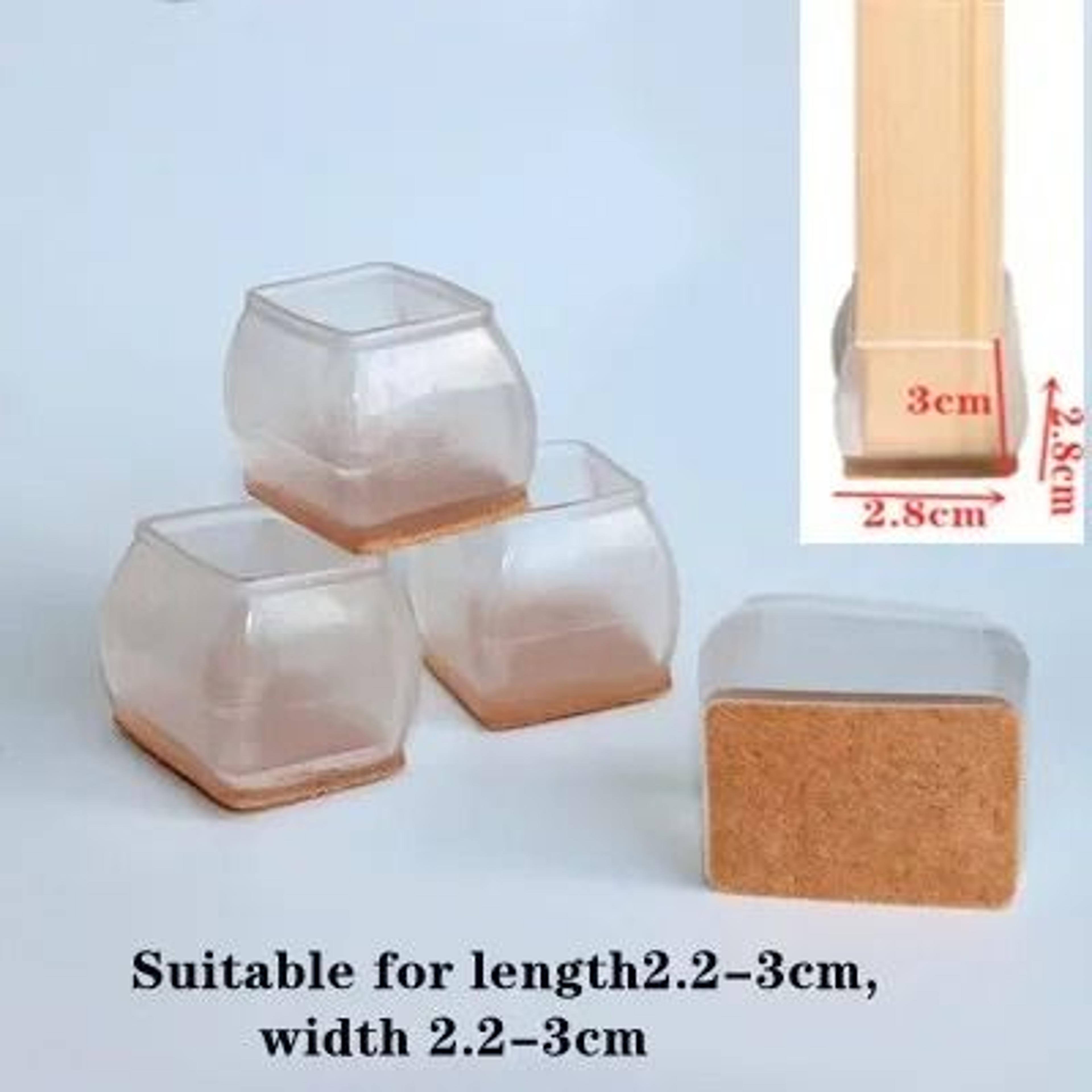 Upgraded Silicone Chair Leg Floor Protectors Non Slip Furniture Feet Pads Set 12