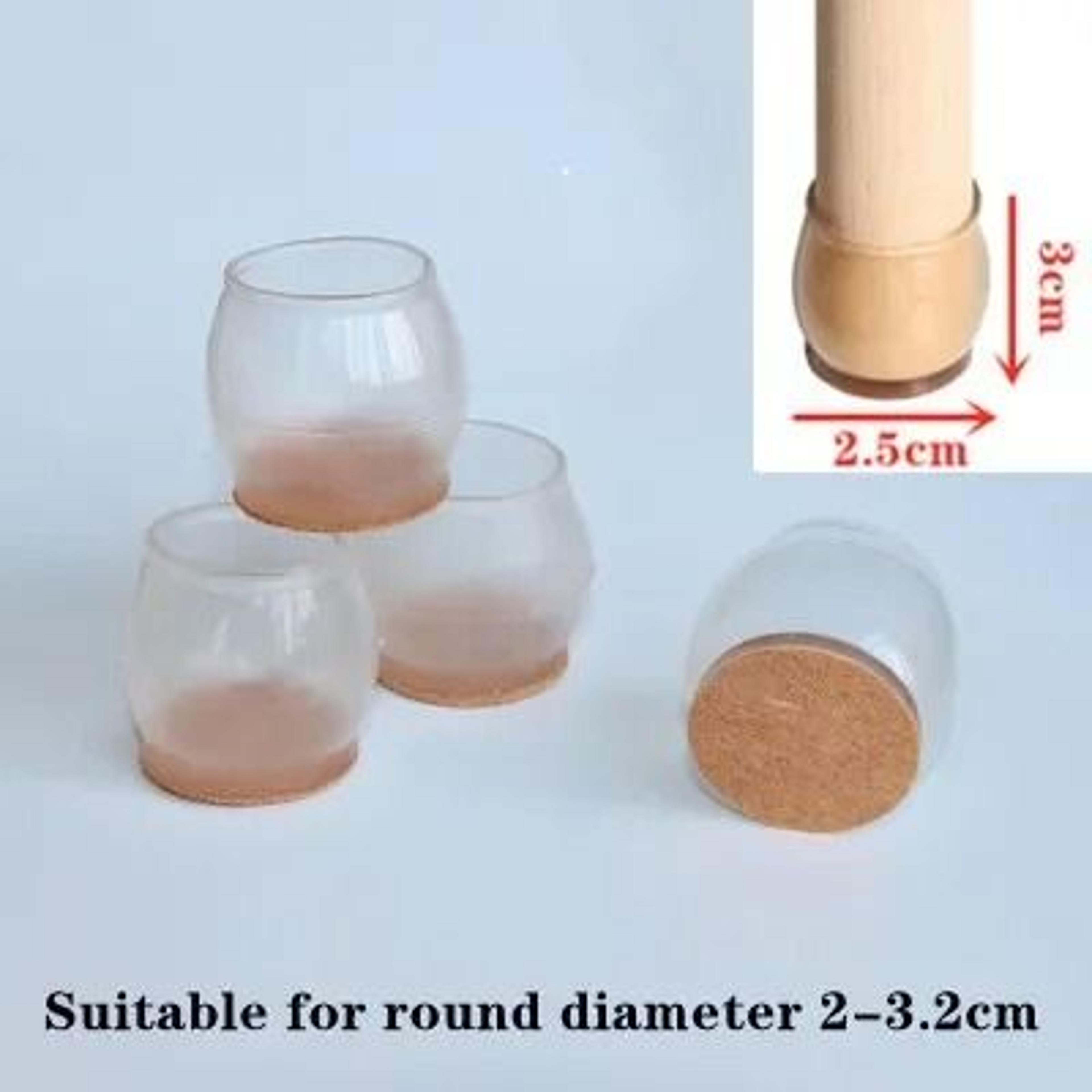 Upgraded Silicone Chair Leg Floor Protectors Non Slip Furniture Feet Pads Set 6