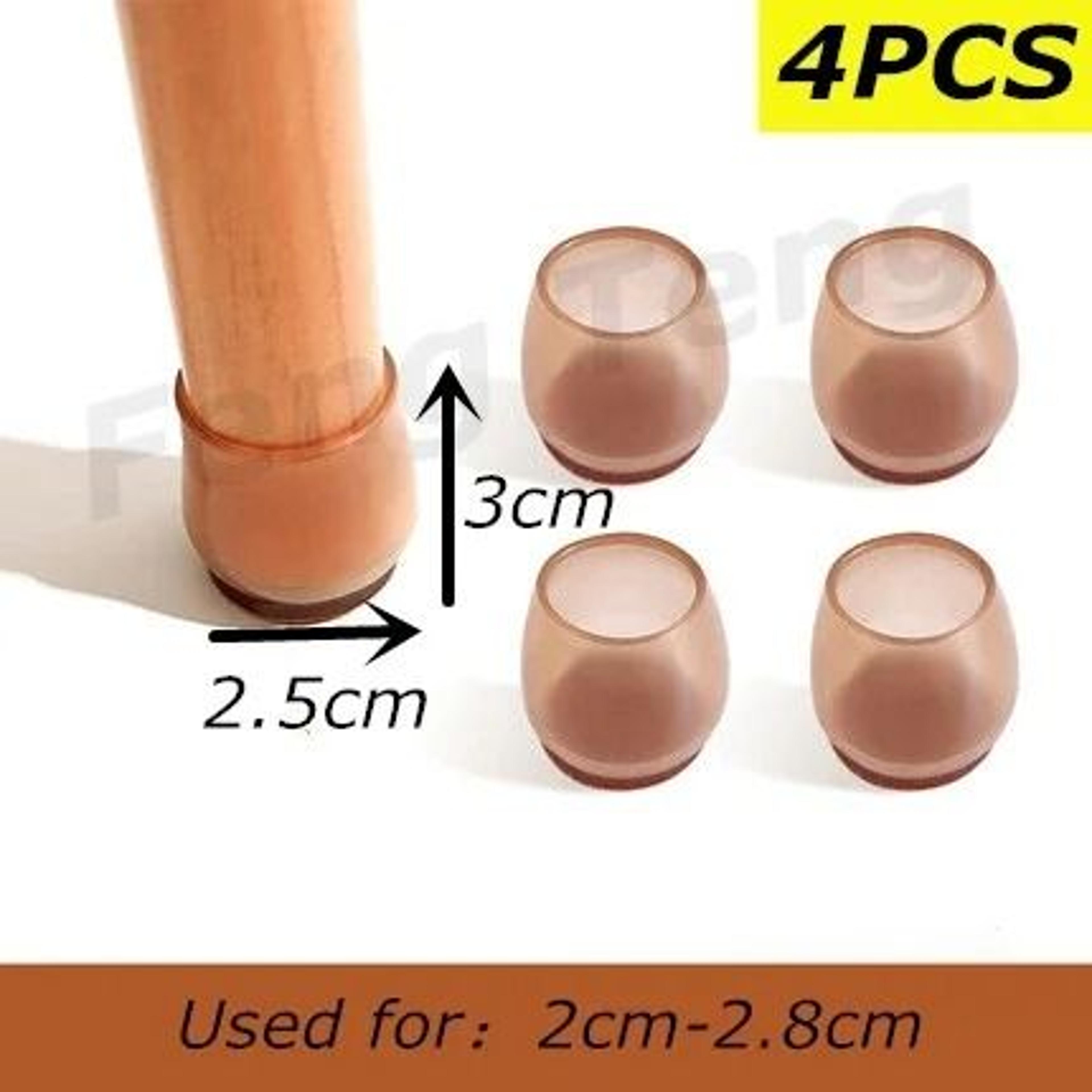 Silicone Chair And Sofa Leg Covers Non Slip Floor Protector Pads Set 6