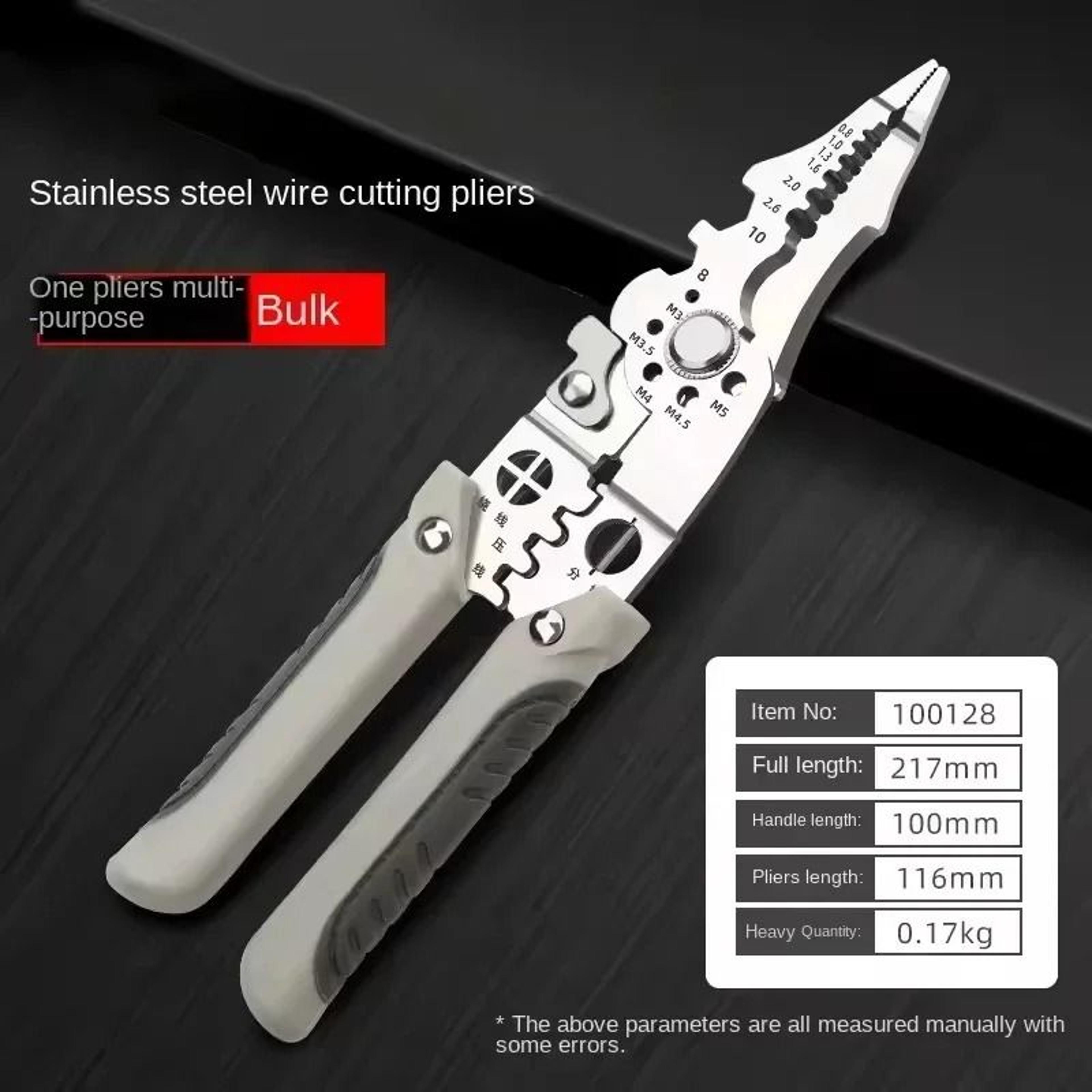 Multi Functional Electrician Pliers For Wire Cutting Stripping And Crimping 5