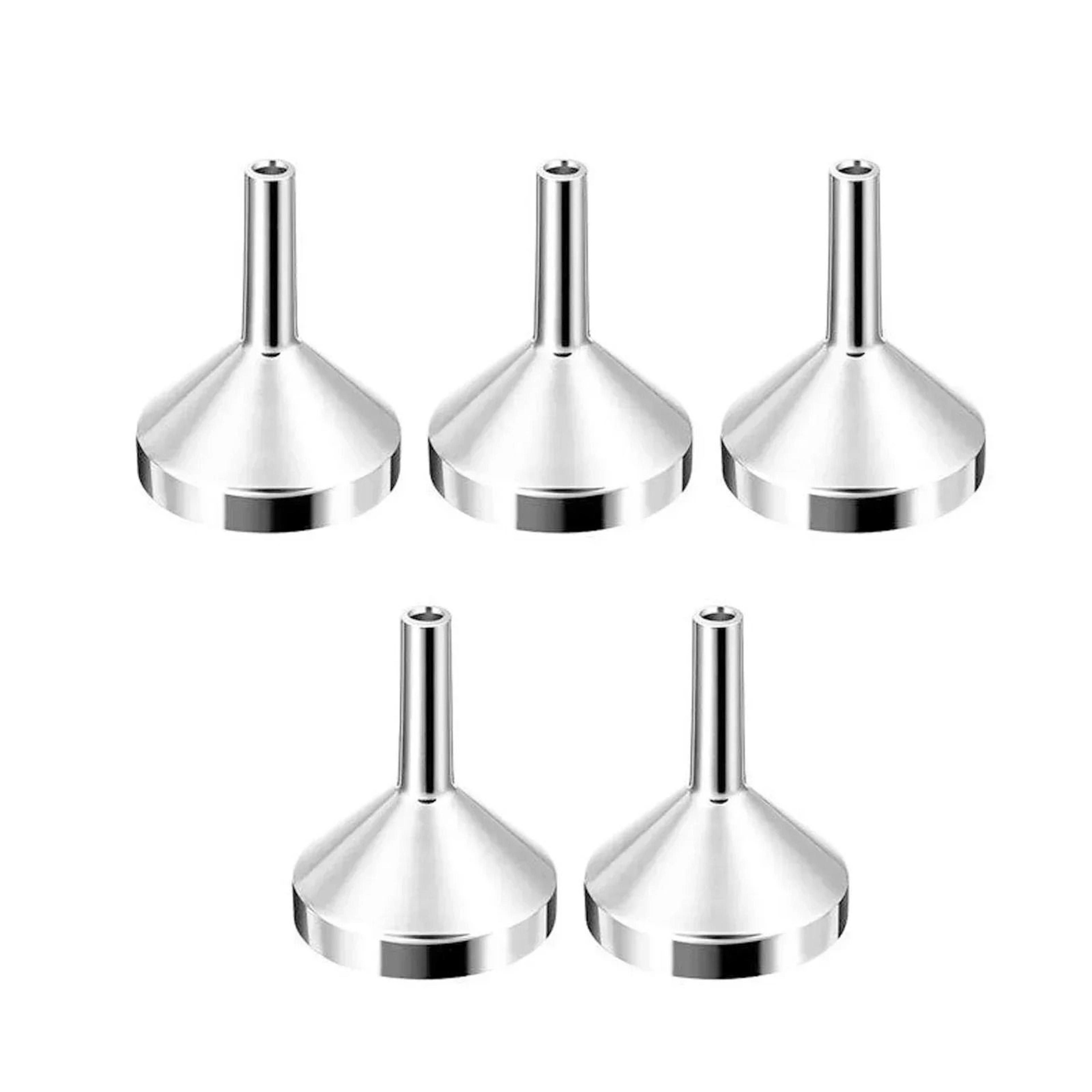 Stainless Steel Mini Funnel Set With Detachable Filter For Kitchen Use 6