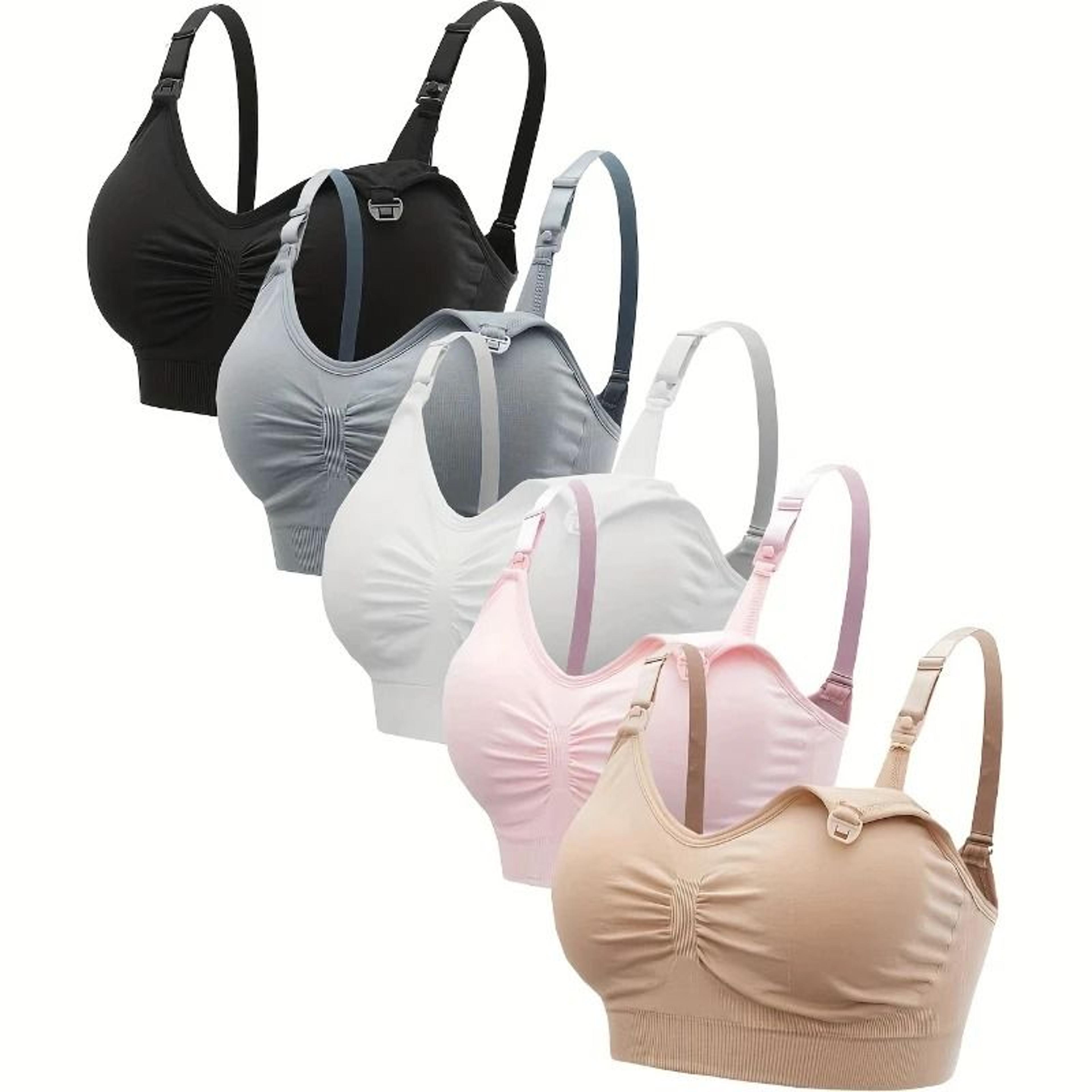 Plus Size Seamless Nursing Bra Set For Breastfeeding Women 0