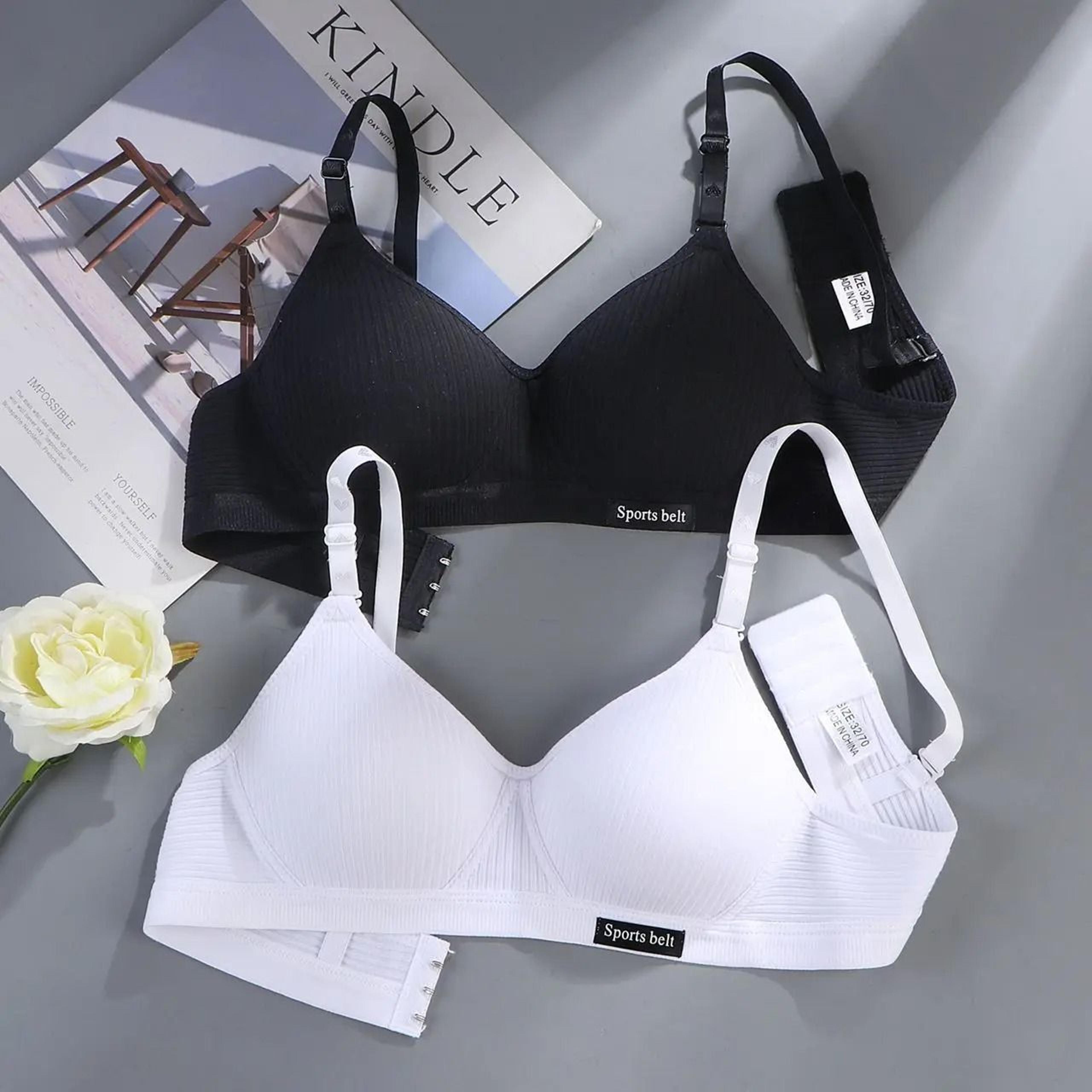 Seamless Wireless Push Up Bra Set For Girls And Women 0