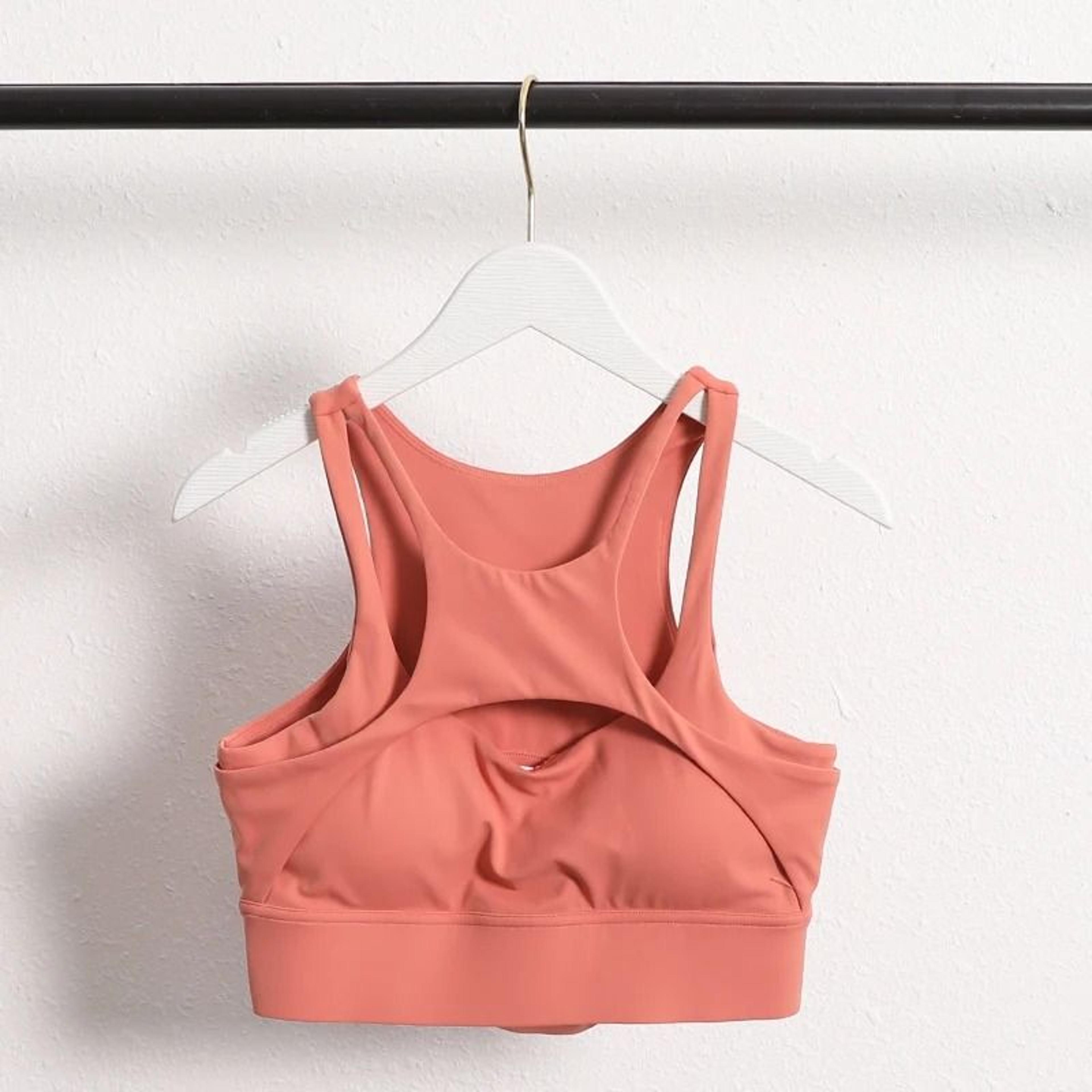 Women Compression Cross Strap Sports Bra With Removable Pads 7