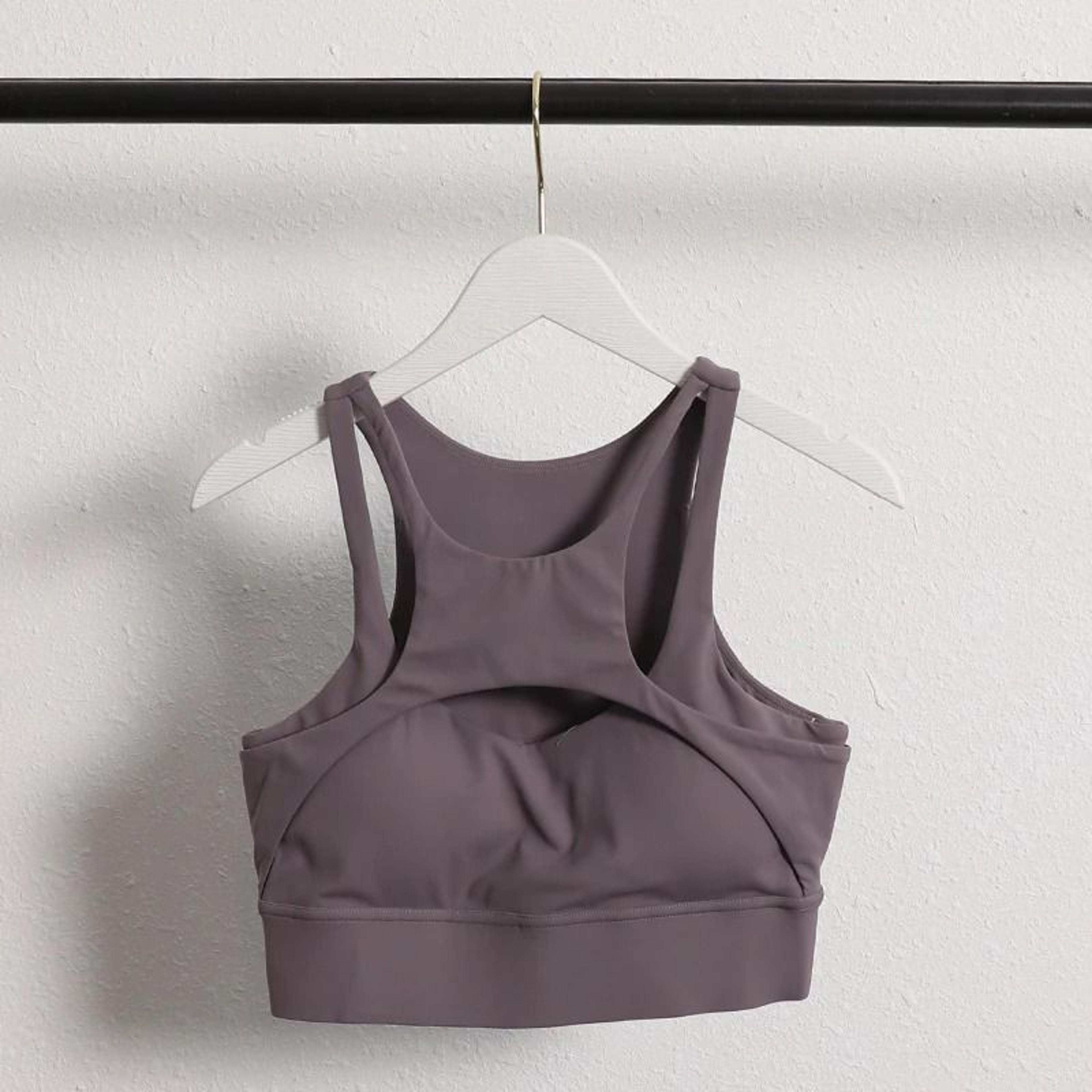 Women Compression Cross Strap Sports Bra With Removable Pads 8