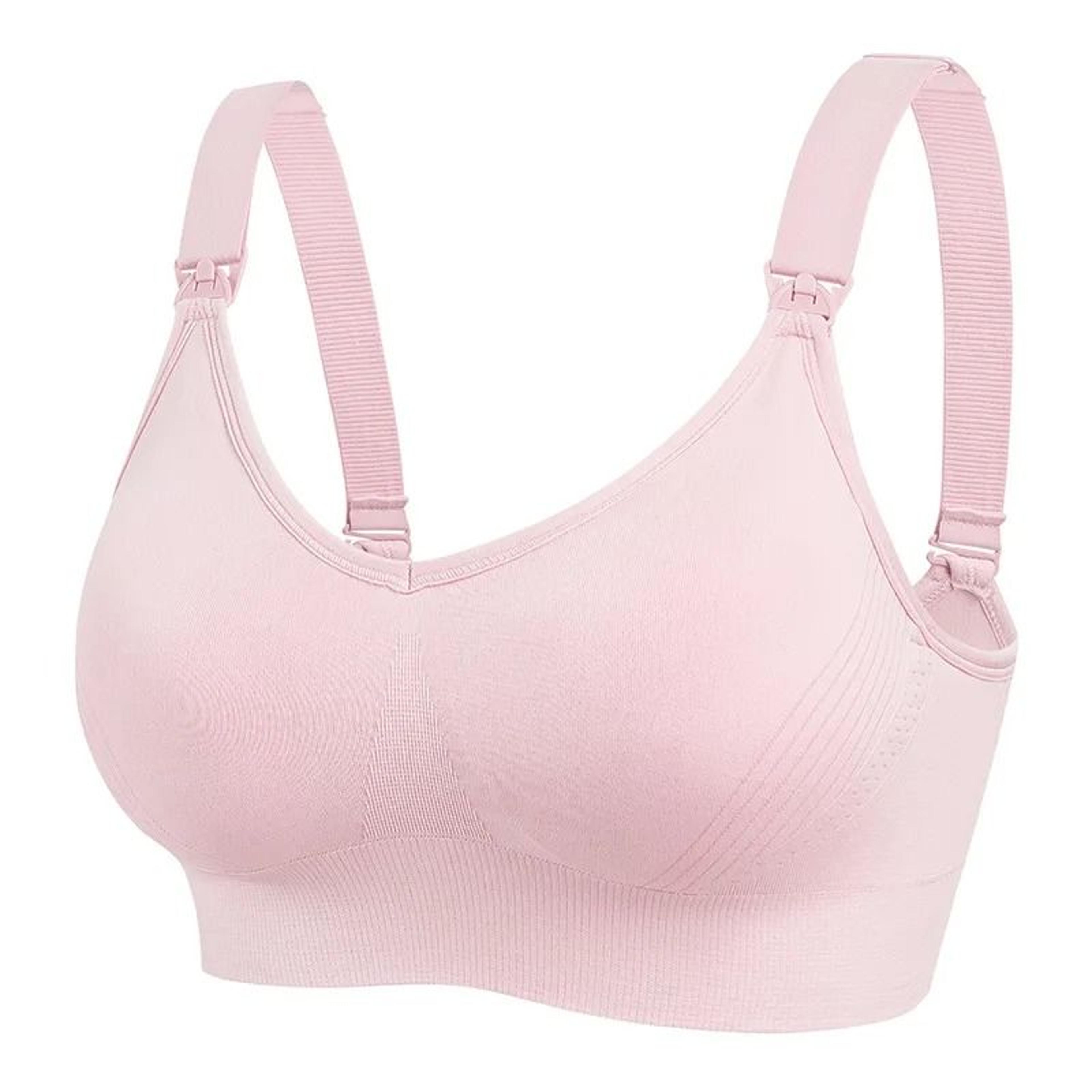 Wireless Front Open Maternity Nursing Bra Set For Comfortable Breastfeeding Support 17