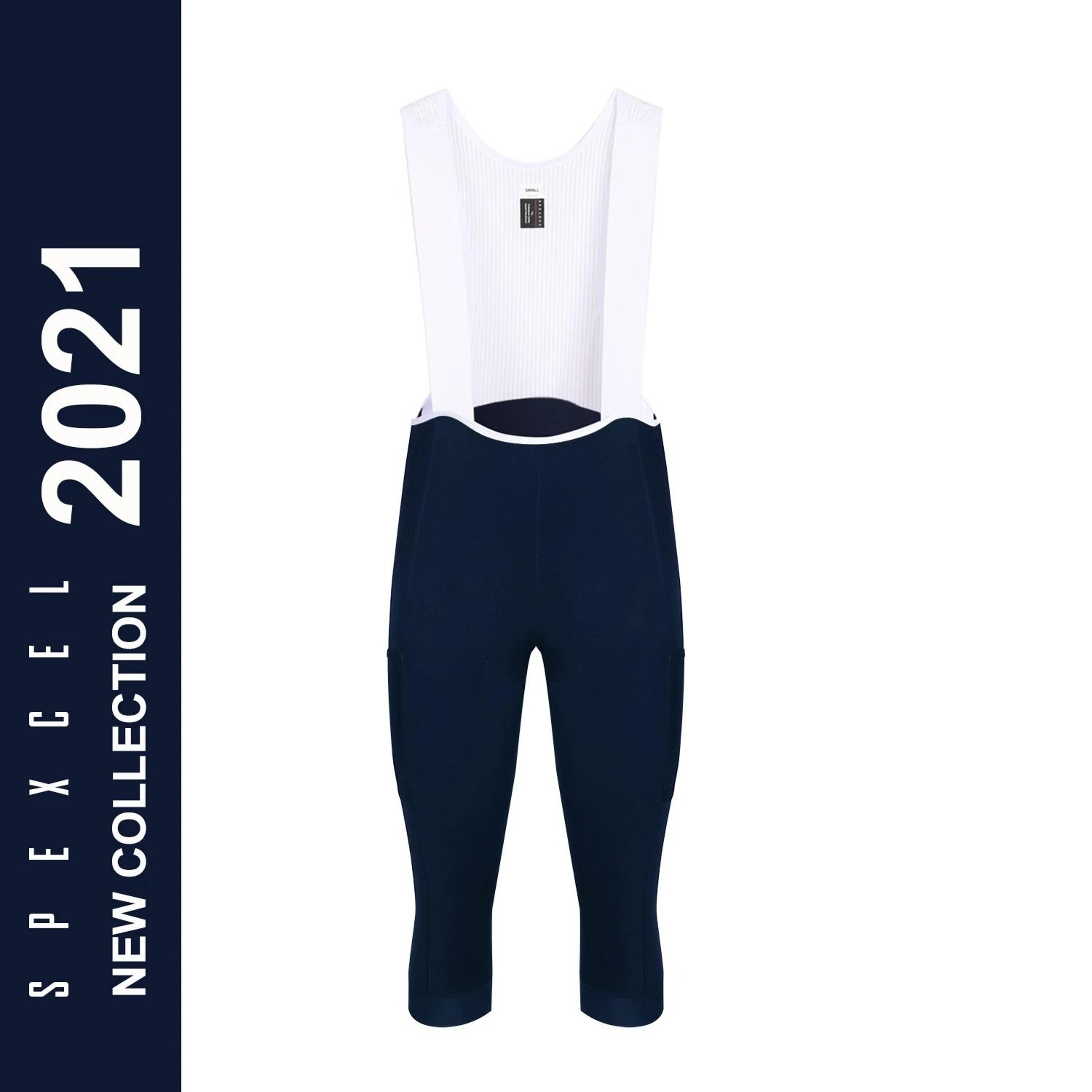 SPEXCEL Thermal Fleece Cycling Bib Shorts With Side Pocket And High Density Pad 0