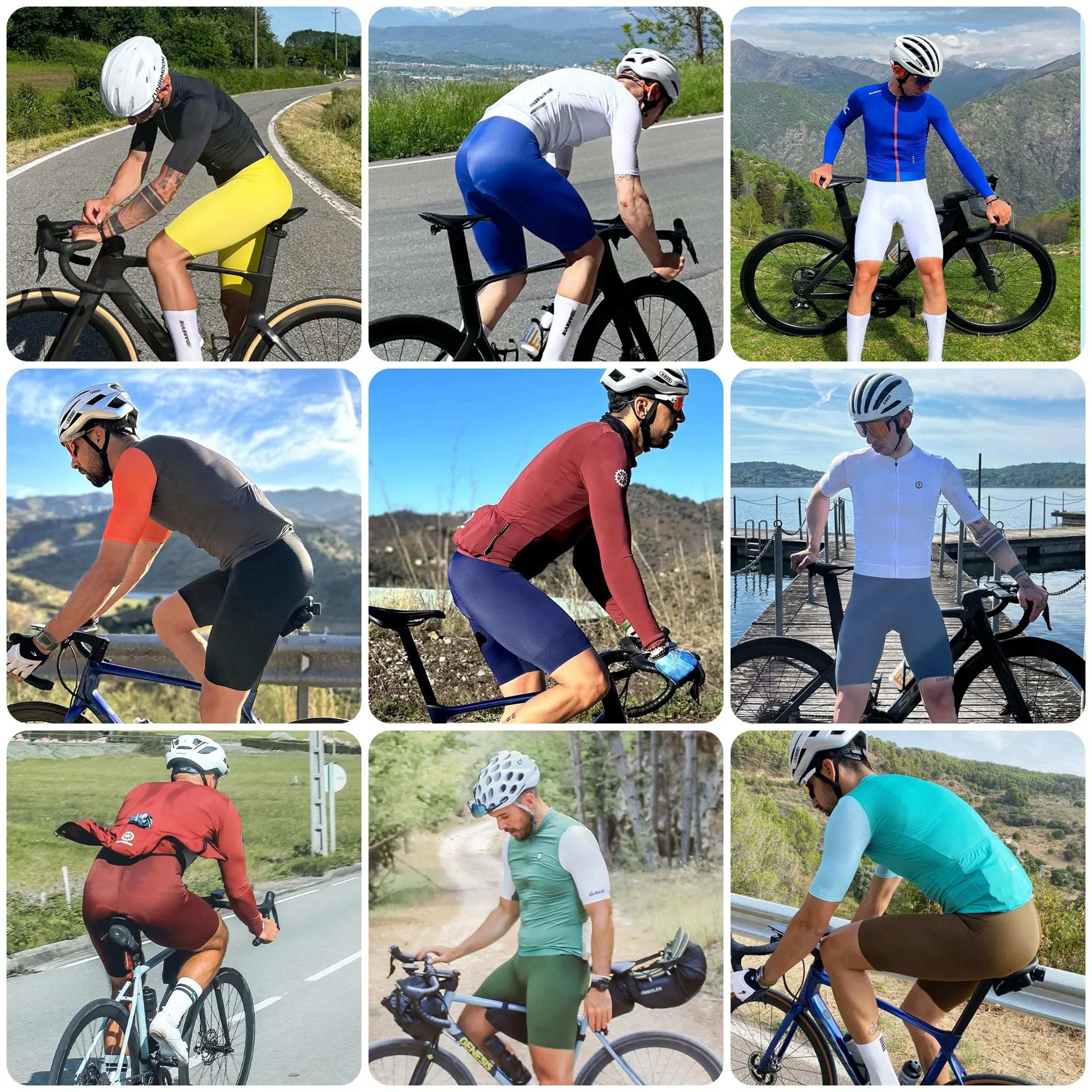 Mens Pro Level Seamless Cycling Bib Shorts With Long Ride Padding 1