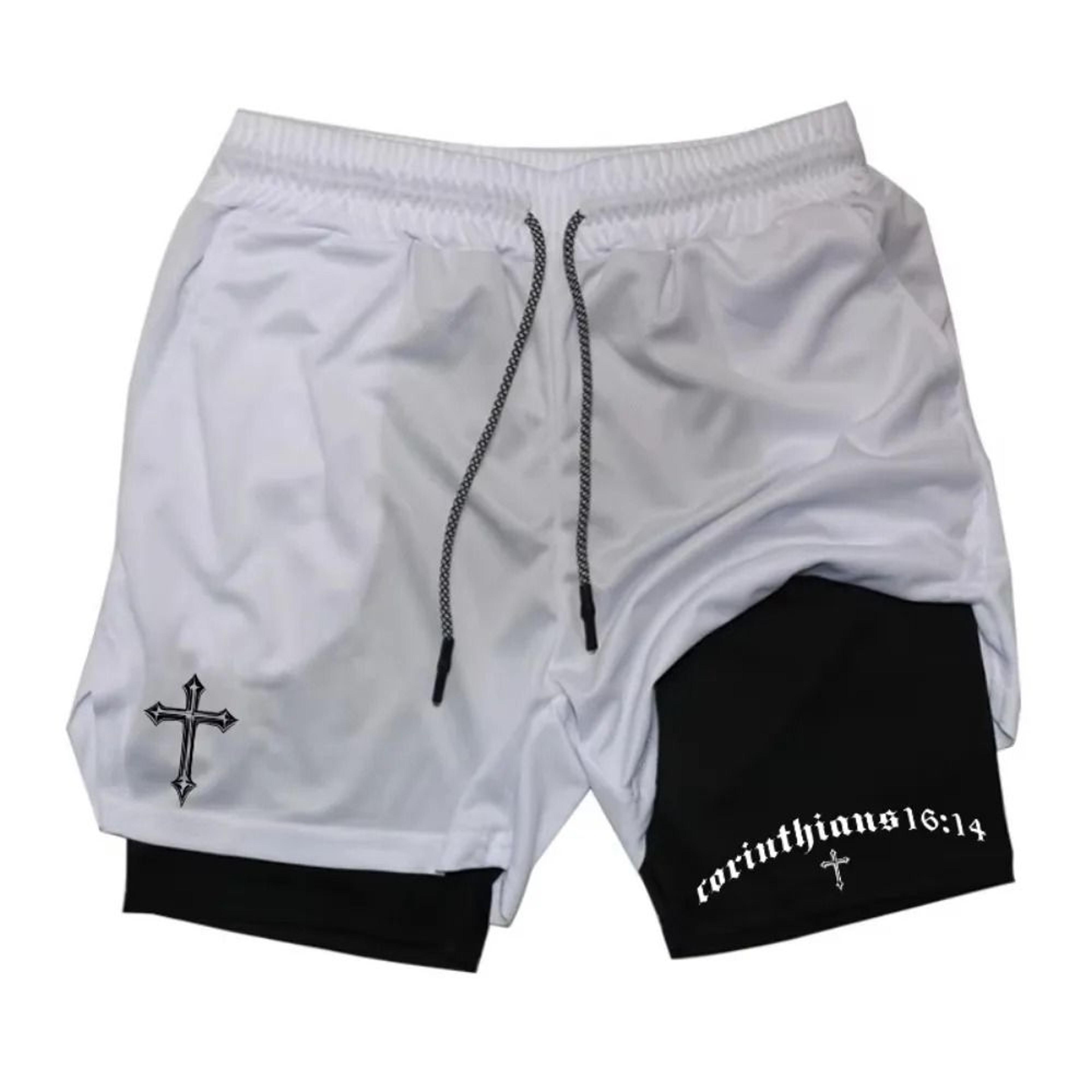 Mens Two In One Athletic Running Shorts With Phone Pocket And Towel Loop 9