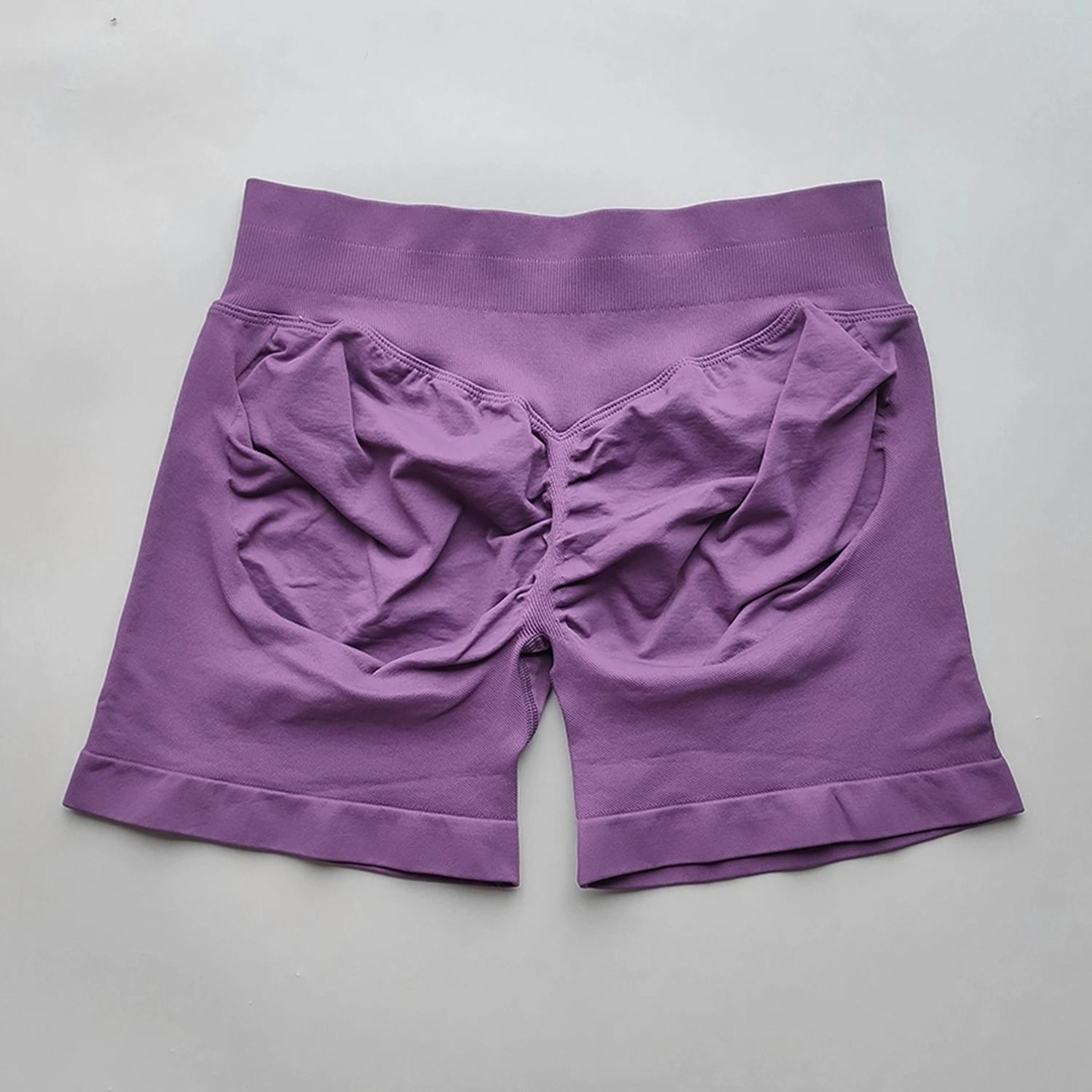 Womens Ribbed Scrunch Butt Gym Shorts With Low Waist Fit For Workout And Running 3