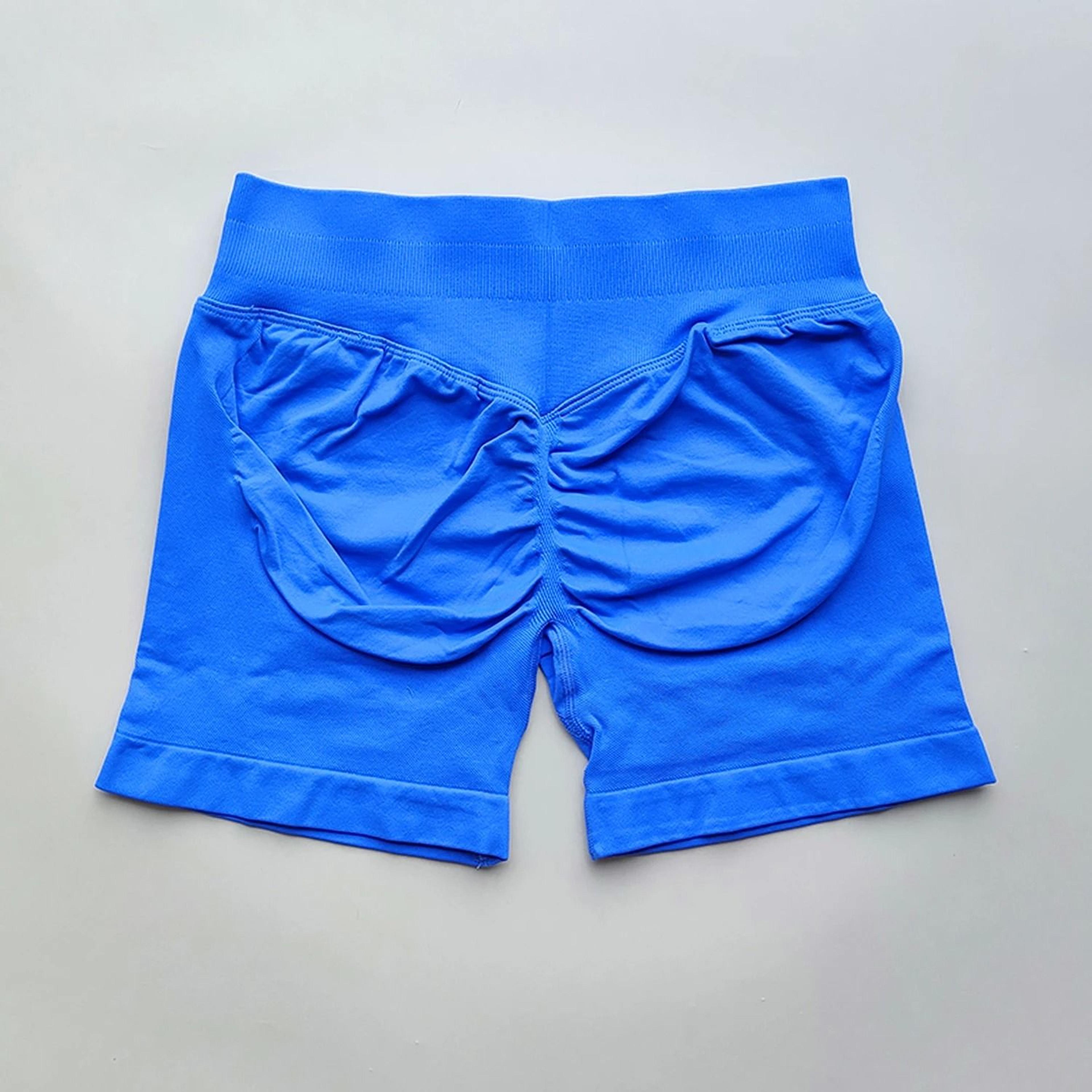 Womens Ribbed Scrunch Butt Gym Shorts With Low Waist Fit For Workout And Running 8