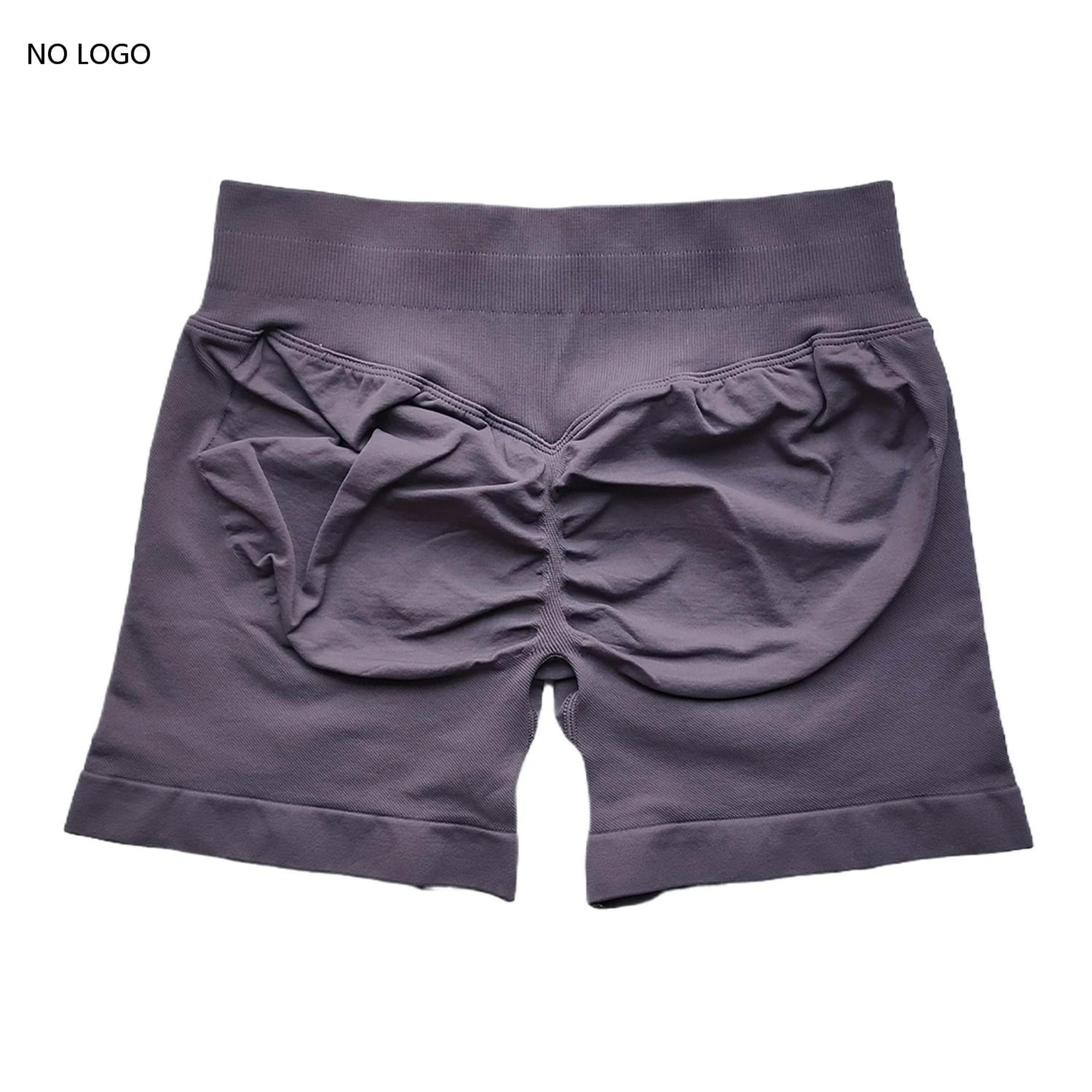 Womens Seamless Scrunch Butt Gym Shorts With Low Ribbed Waistband For Workout And Running 18