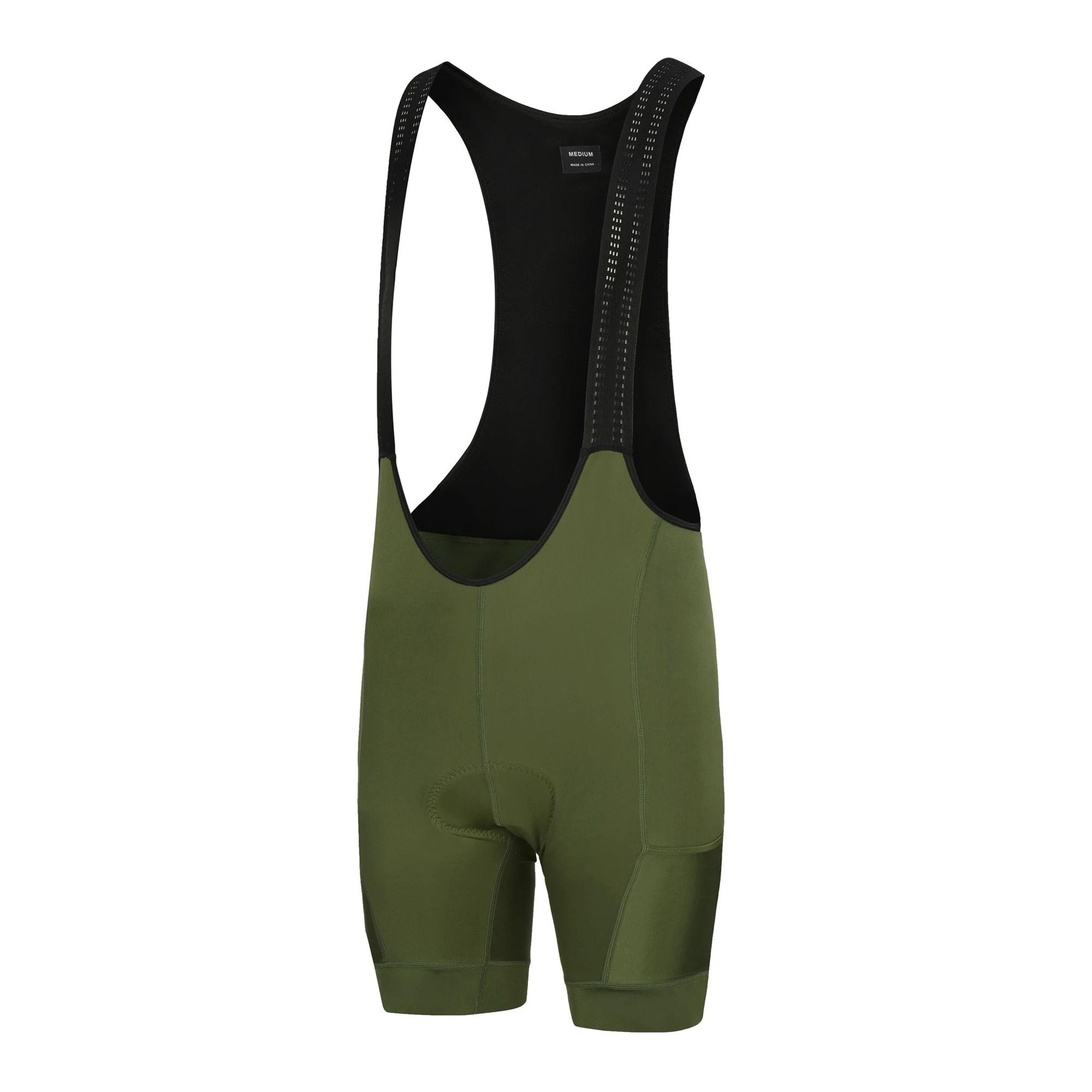 Mens Long Distance Cycling Bib Shorts With Italy Pad And Dual Pockets For Road And MTB 5