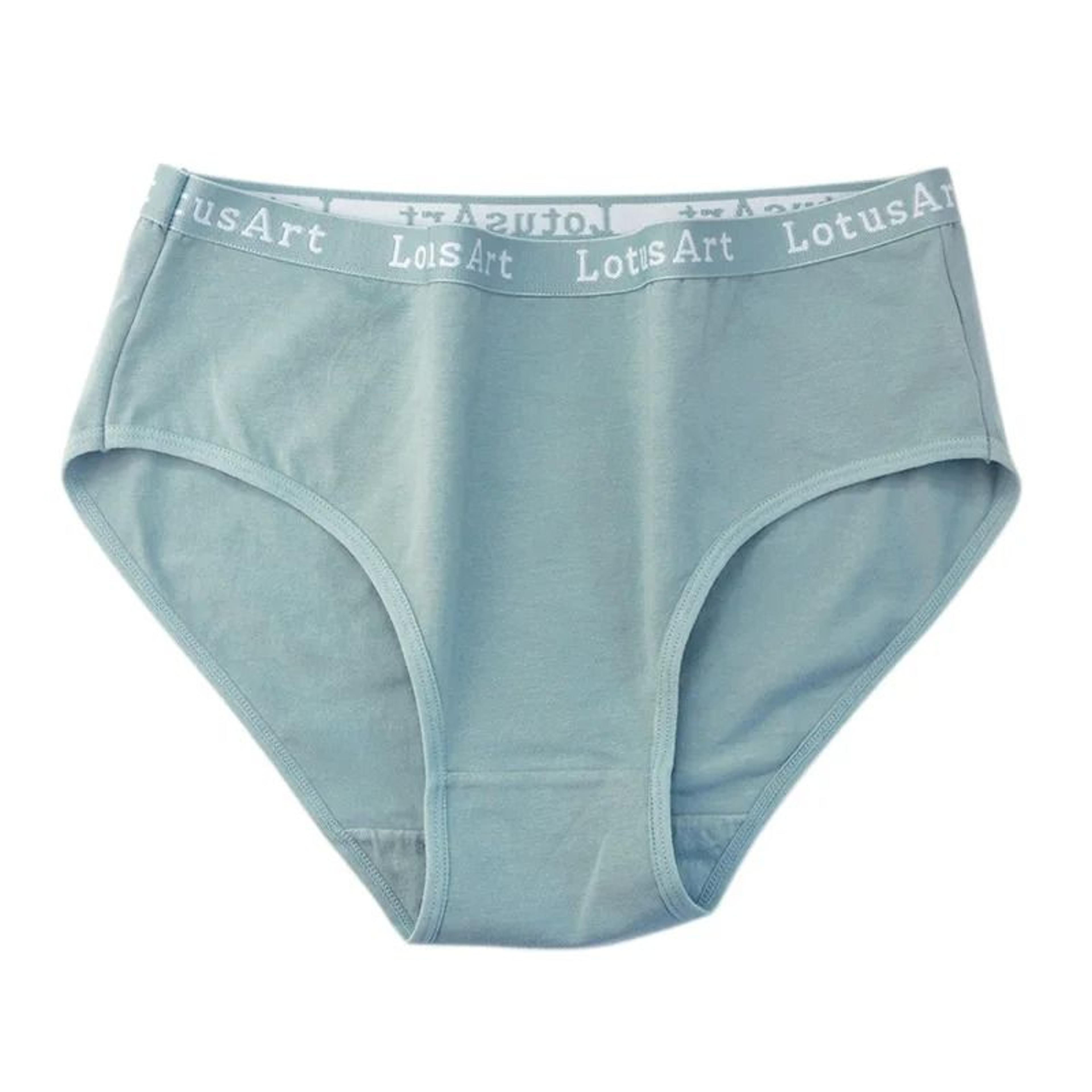 6 Piece High Waist Cotton Panty Set Breathable Solid Color Underwear For Women 5