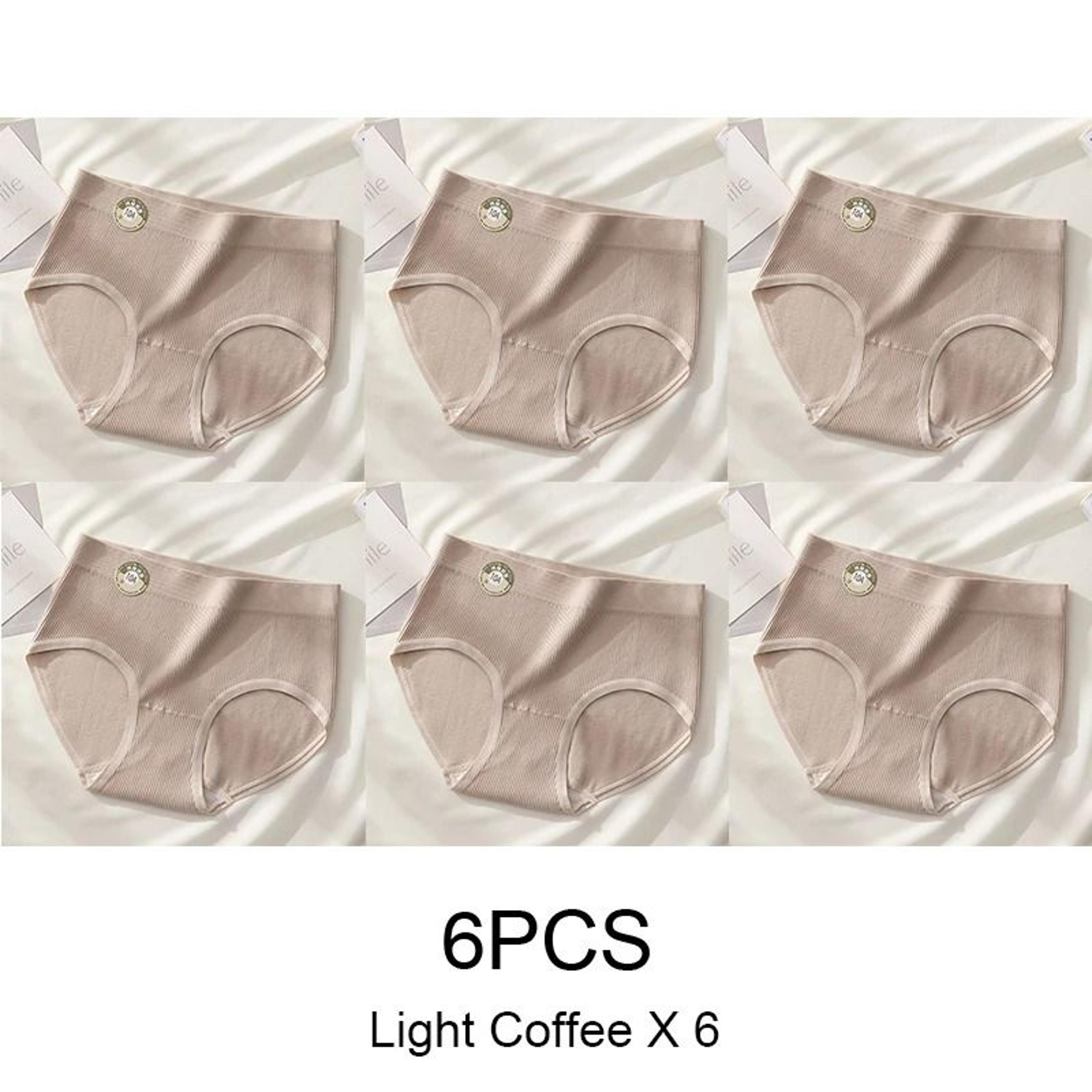 Seamless Sports Style Panties Set For Women Soft Stretch Solid Briefs 14