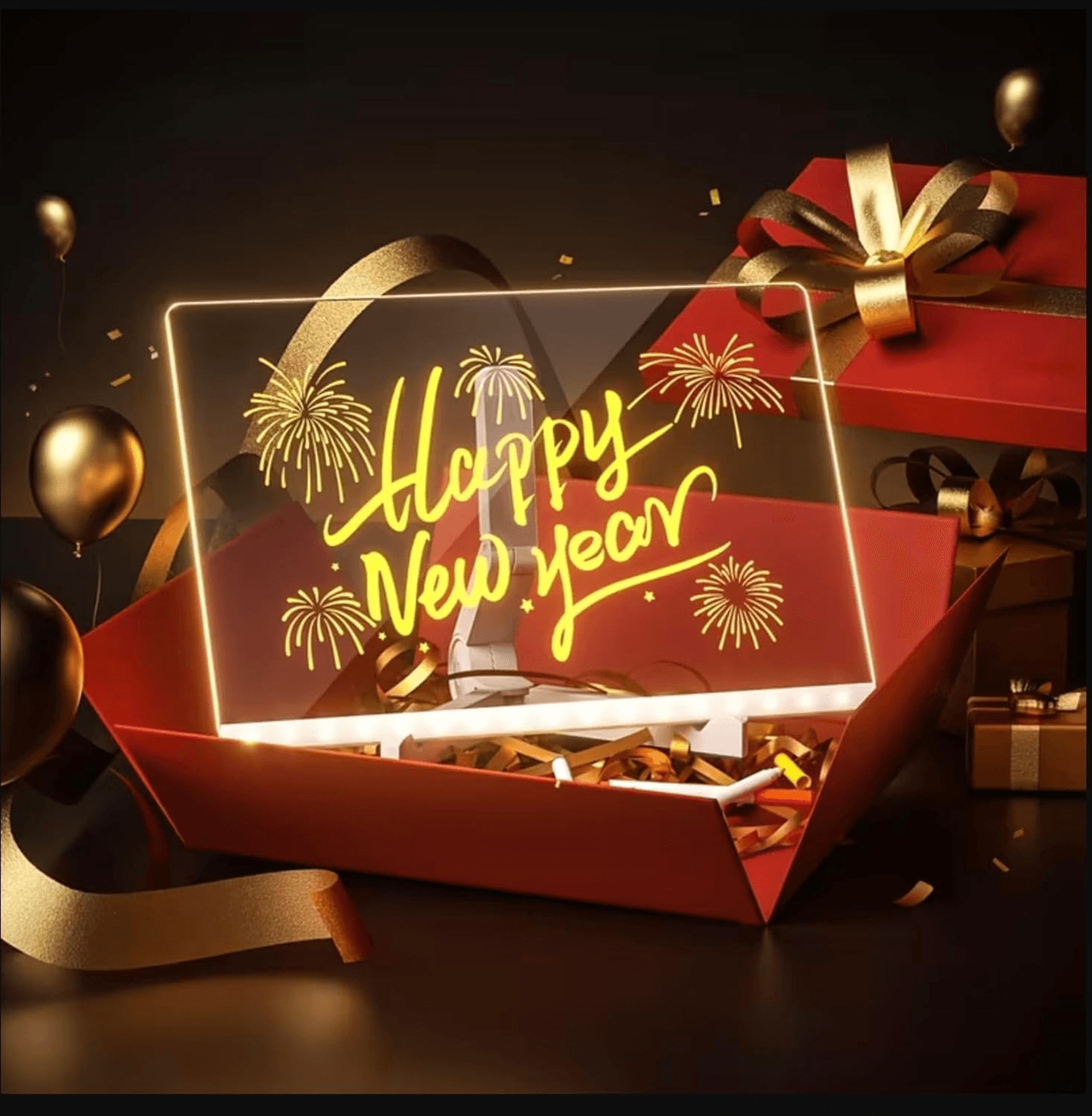 LED Acrylic Message Board USB LightUp Reusable Notepad For Signs  Doodles 8