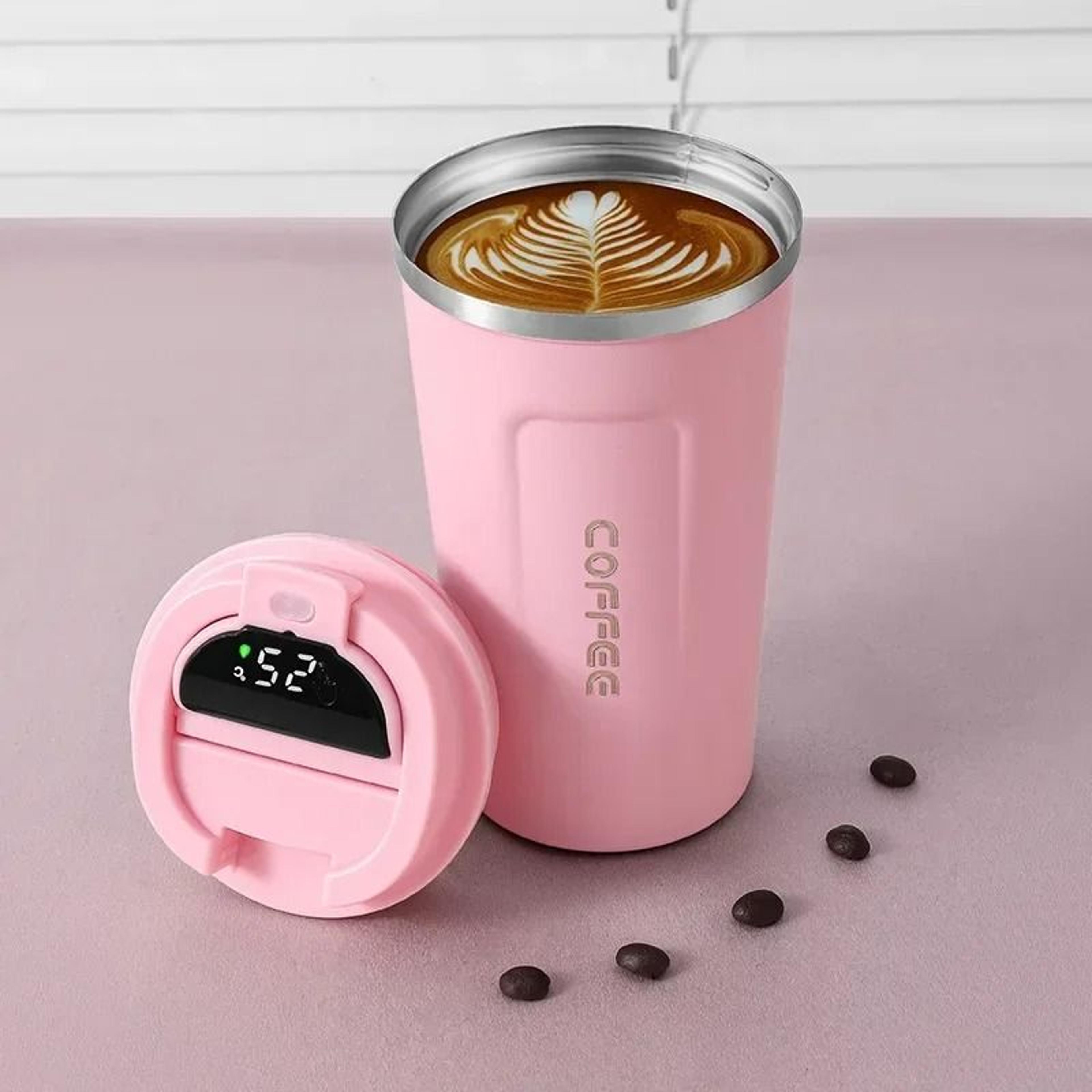 Stainless Steel Thermos Coffee Mug Temperature Display Vacuum Insulated Tumbler 11
