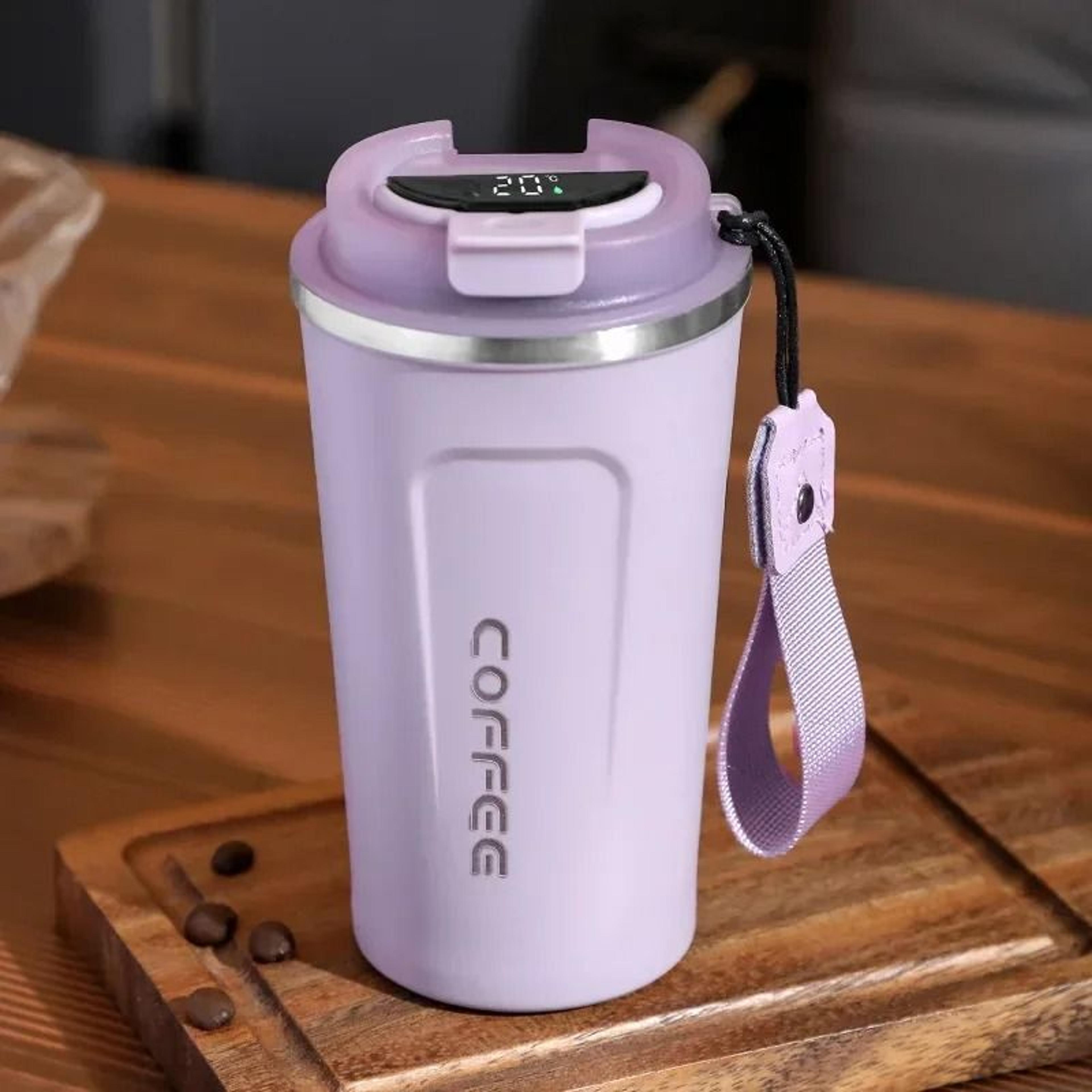 Stainless Steel Thermos Coffee Mug Temperature Display Vacuum Insulated Tumbler 17