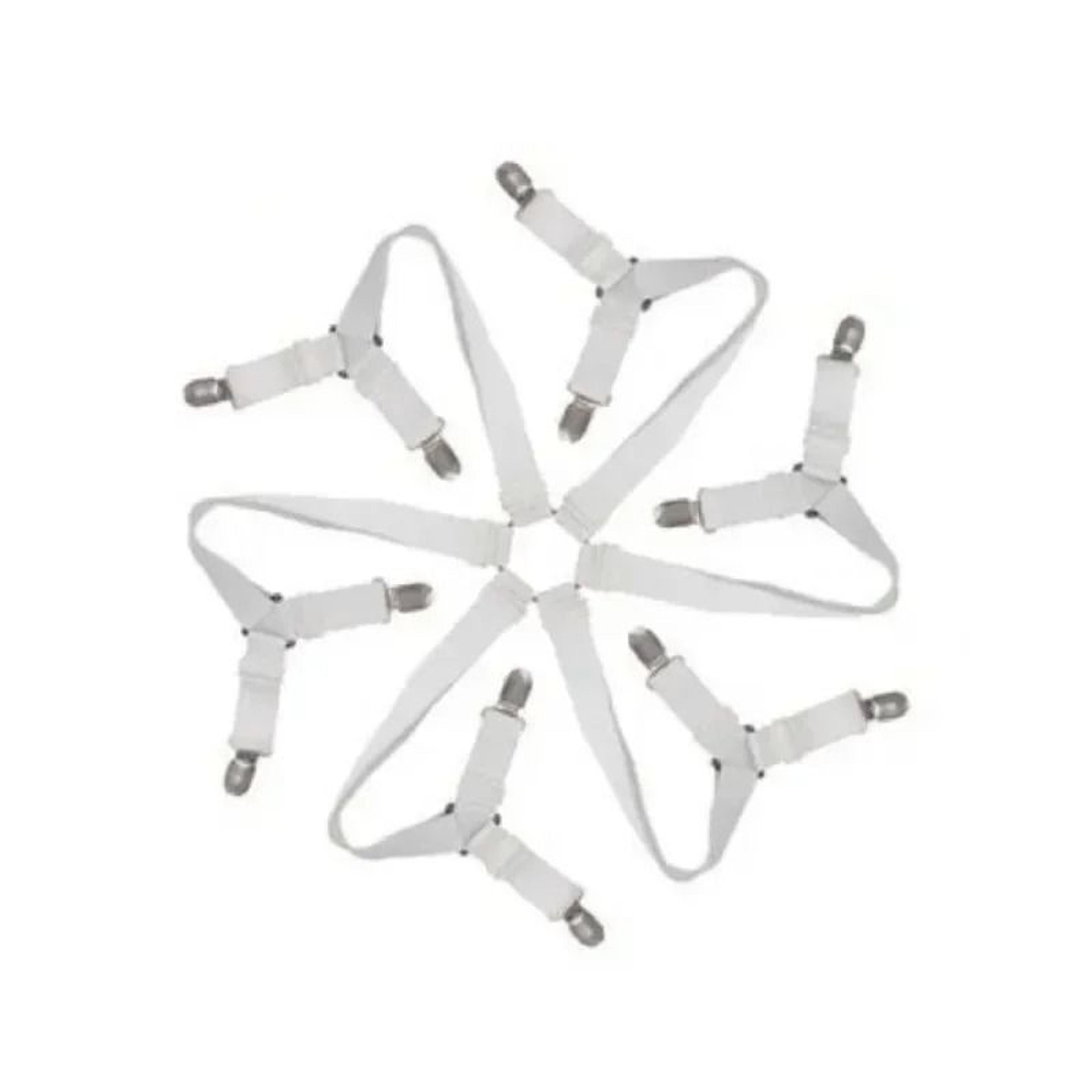 Triangle Bed Sheet Holders Adjustable Elastic Clips Mattress Grippers Set 9