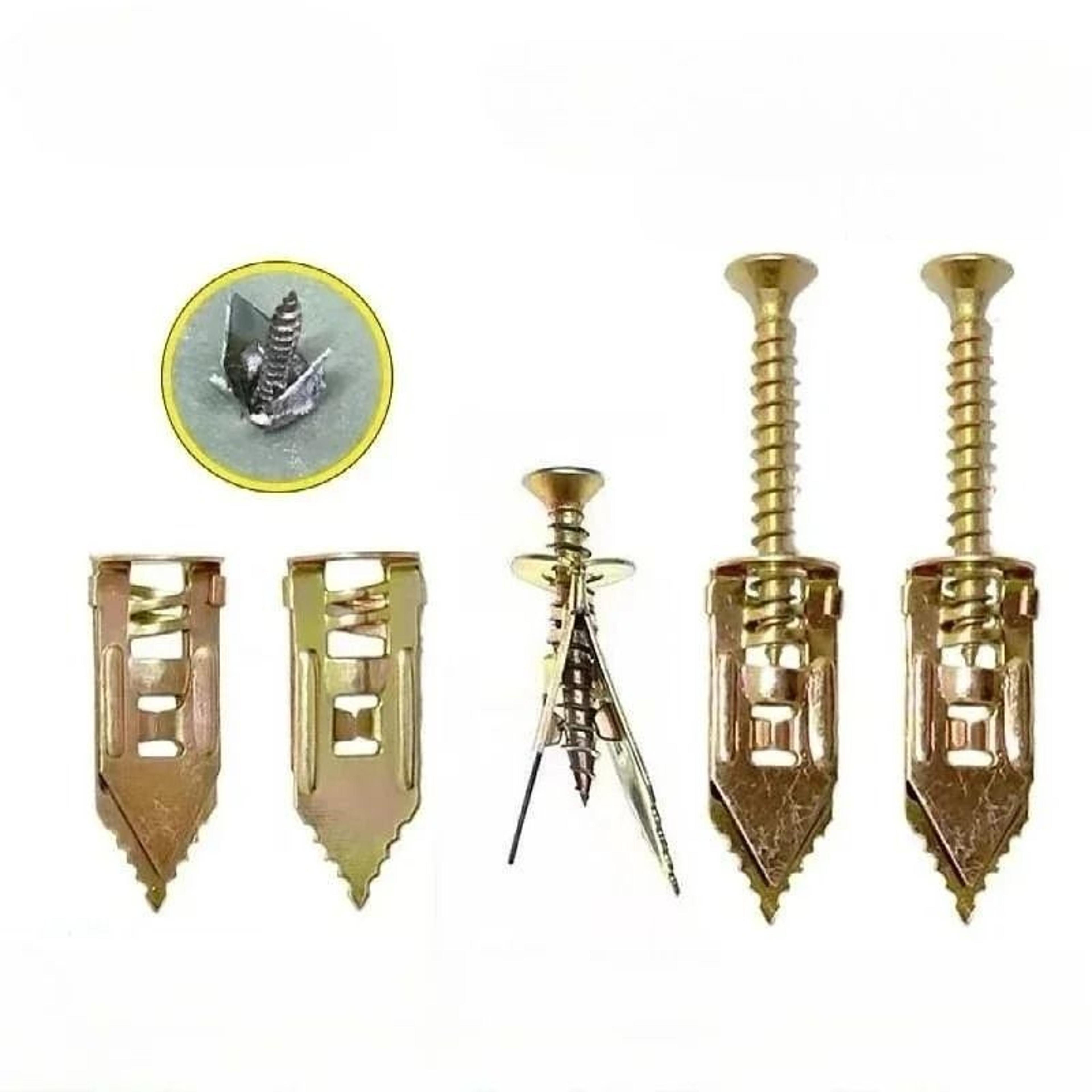 Self Drilling Drywall Anchors Screws Set For Gypsum Plasterboard Installation 1