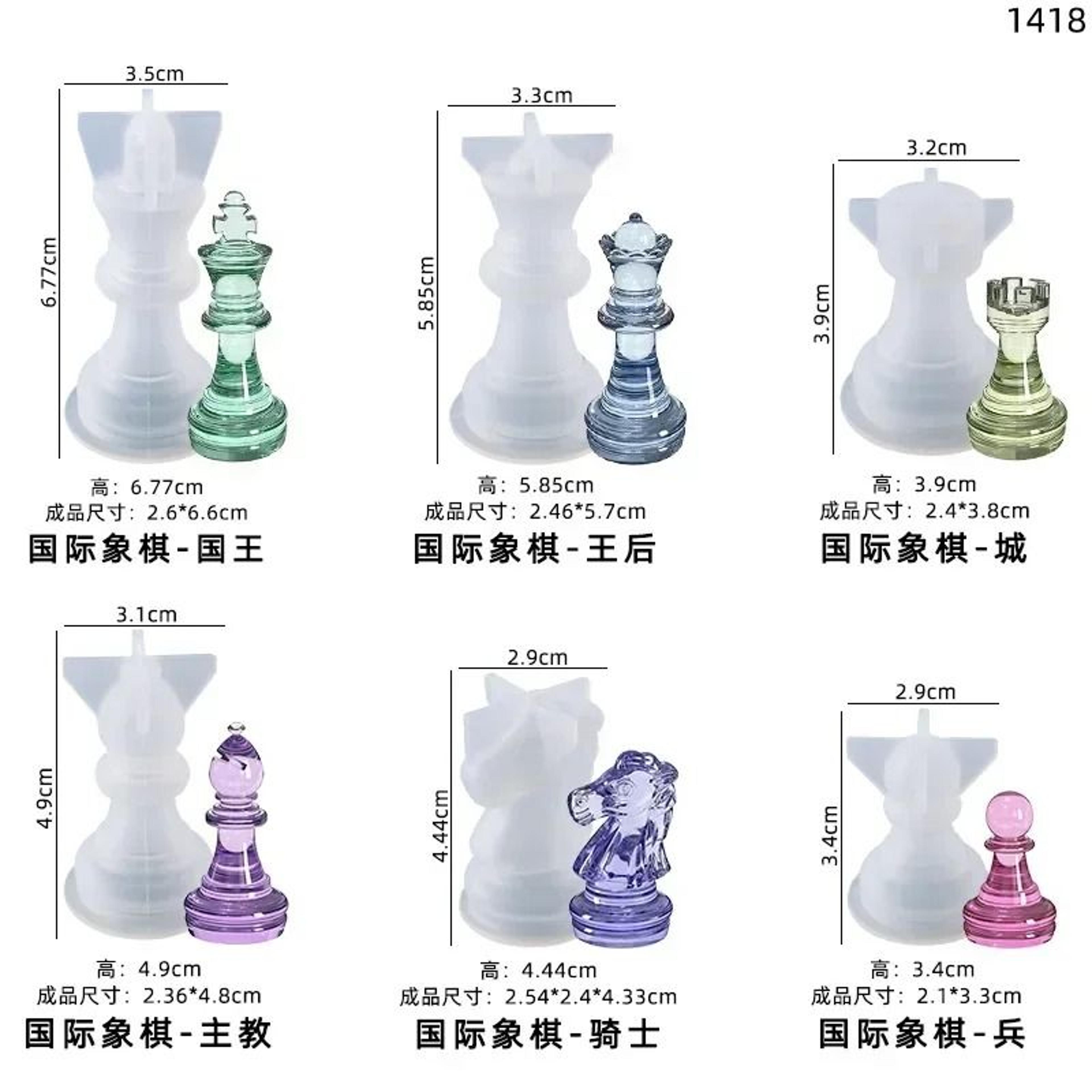 Silicone Chess Mold For DIY Epoxy Resin Casting Handmade Crafts 1