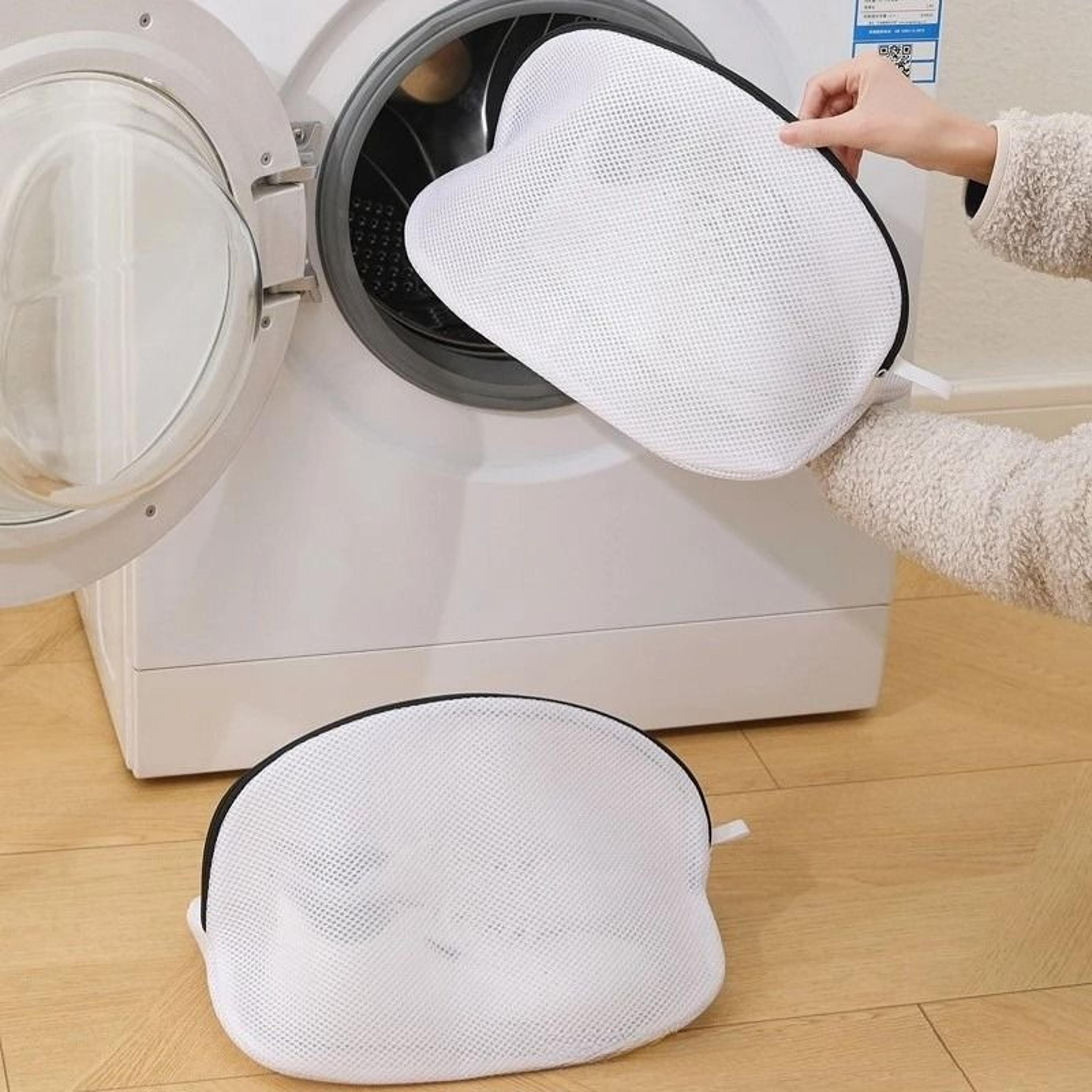 Mesh Shoe Washing Bag With Zipper For Sneakers Bras Socks And Delicates Laundry Protection Organize 2