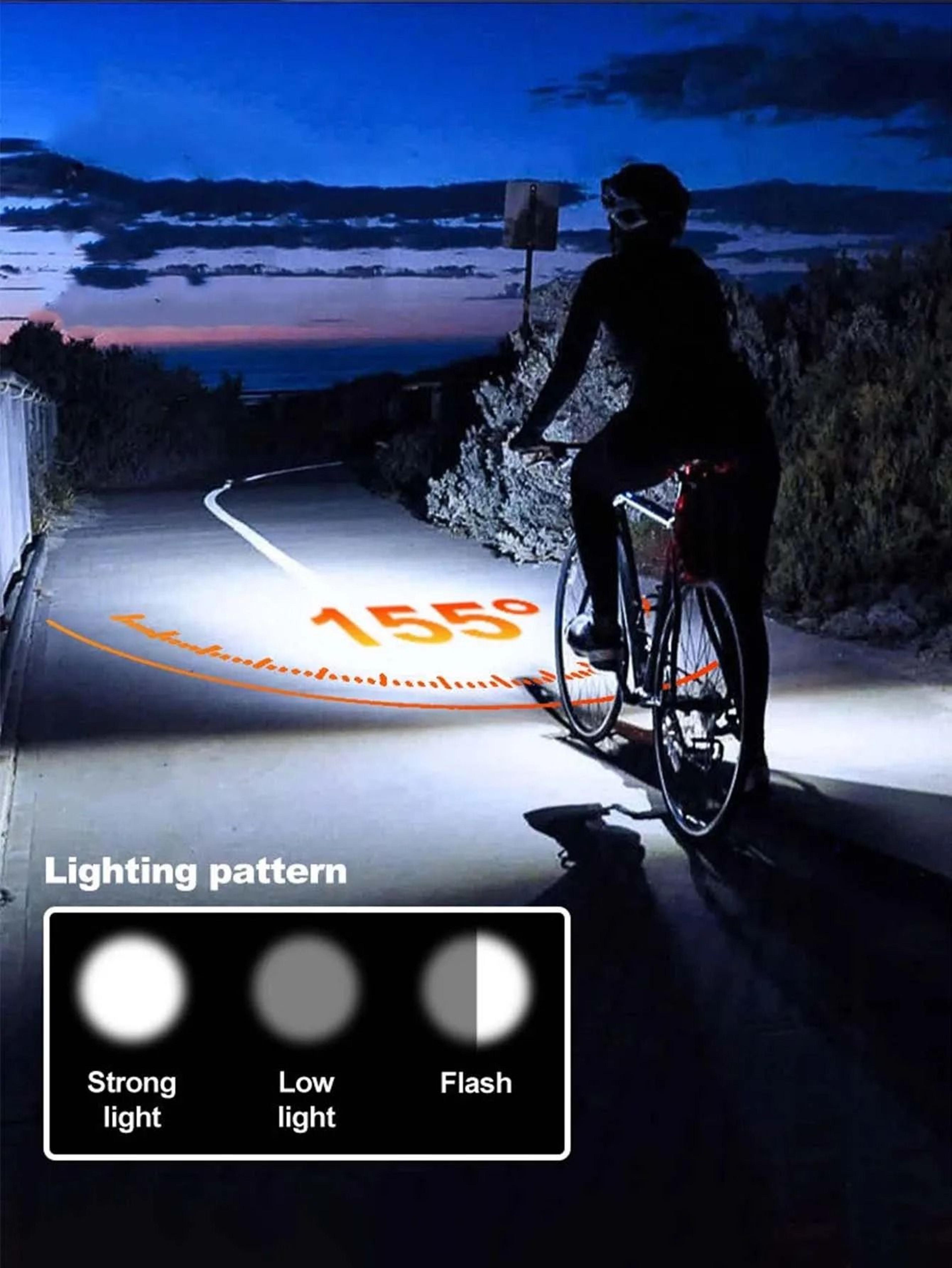 Solar Bicycle Front Light With Horn Type C Rechargeable Safety Bike Lamp 5