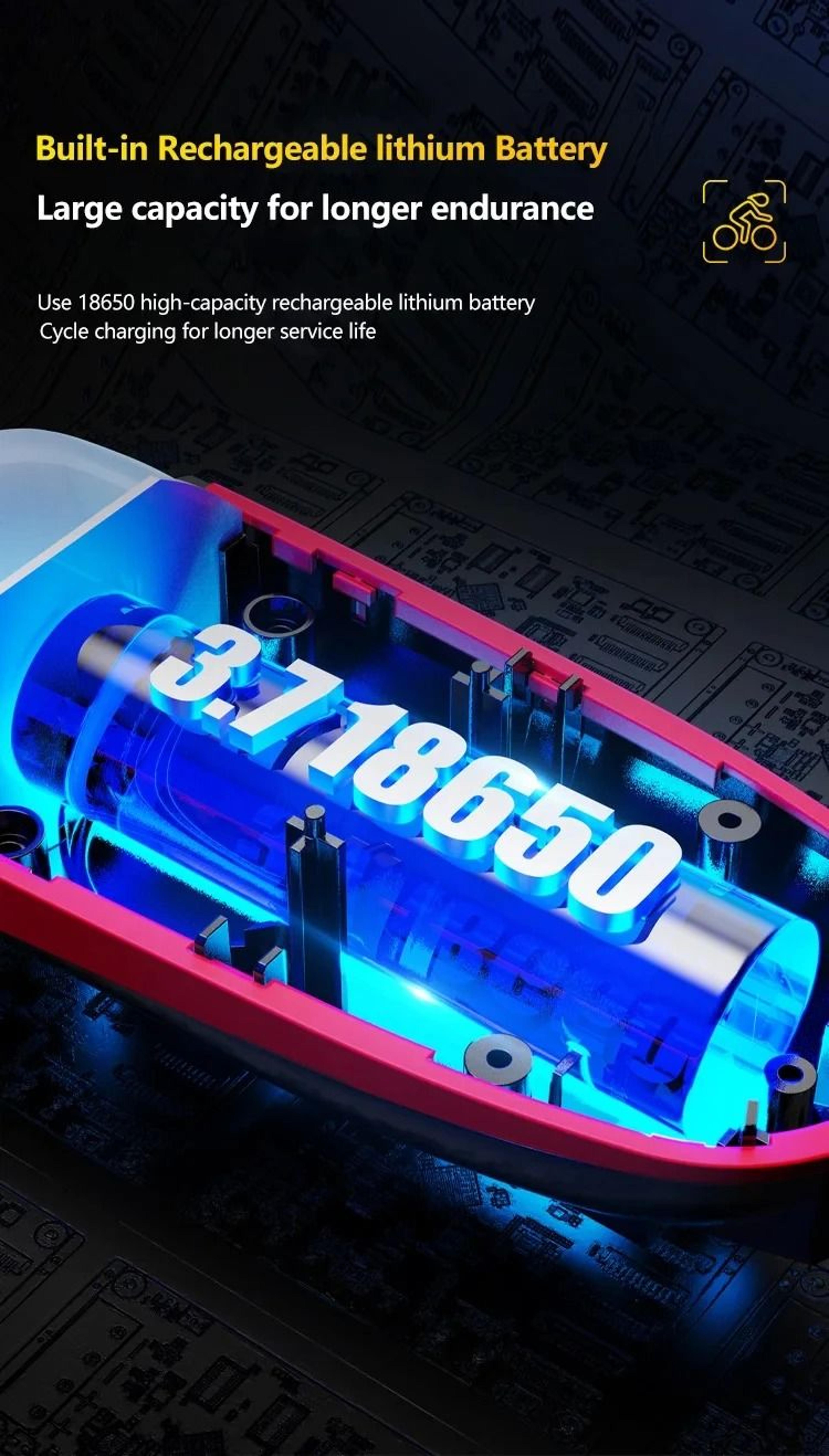 Solar Rechargeable Bicycle Headlight With Horn And LED Front Lamp For Road And Mountain Bikes 3