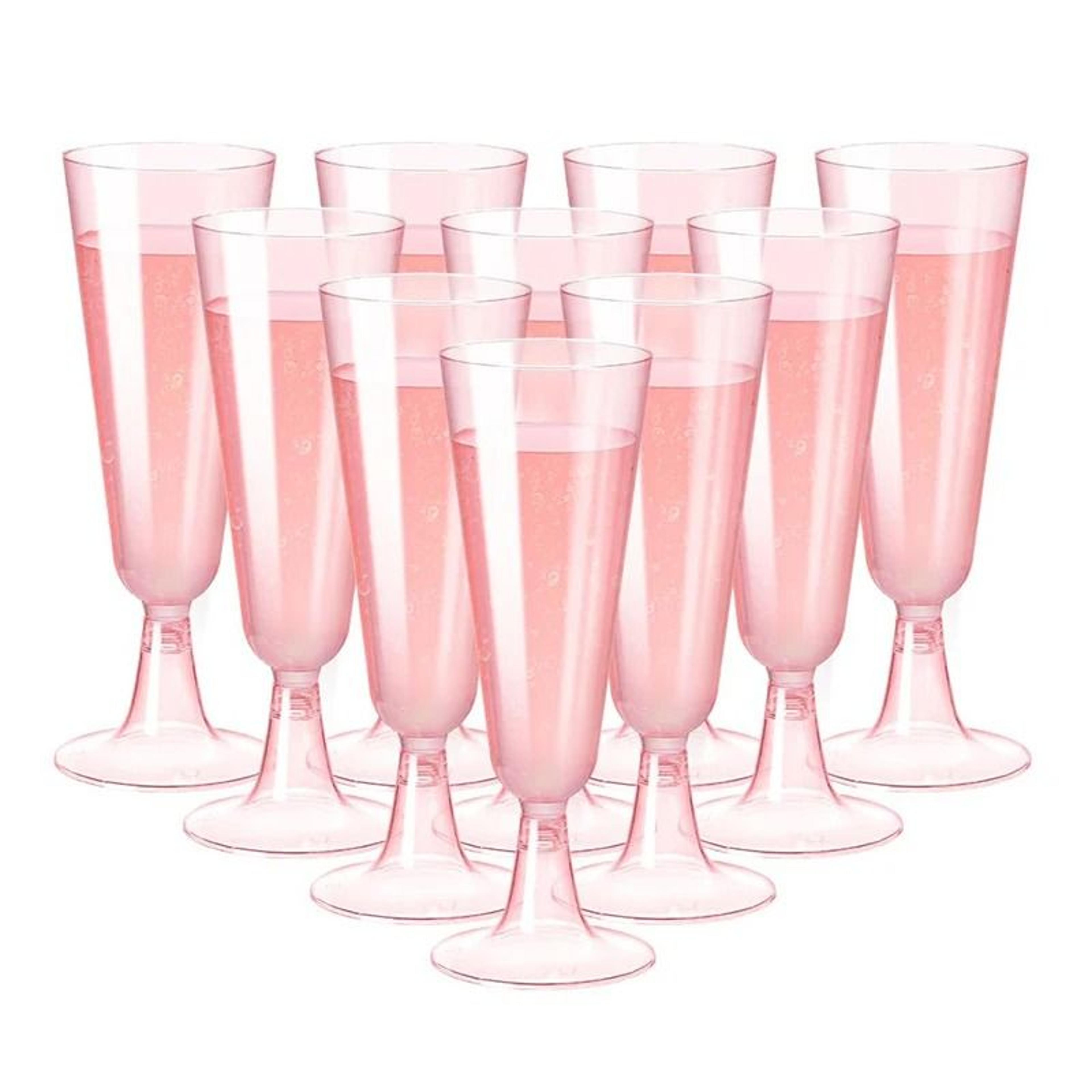 Disposable Plastic Champagne Flute Cups Set Of 5 9