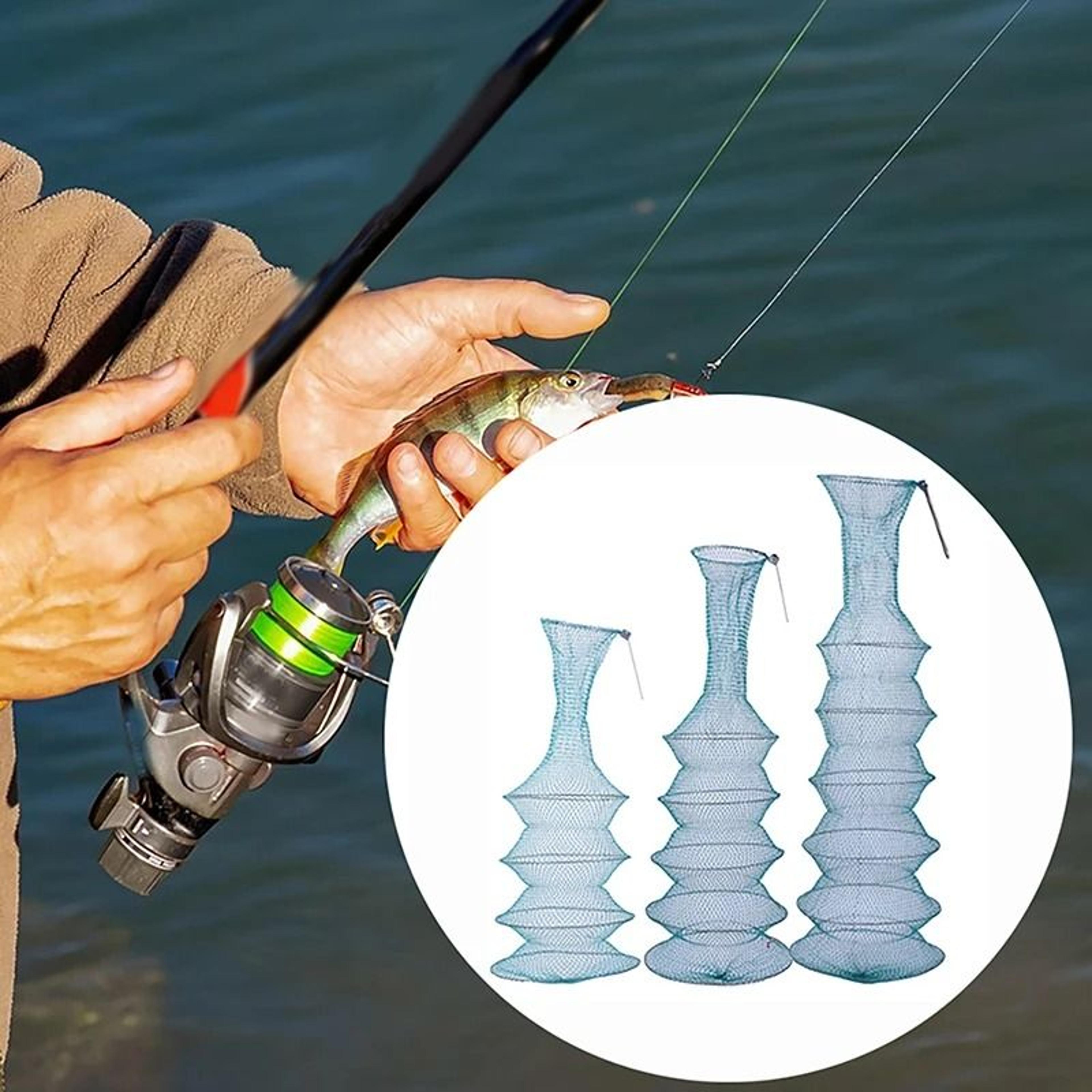 Collapsible Nylon Fishing Net Bag Shrimp And Fish Cage 2