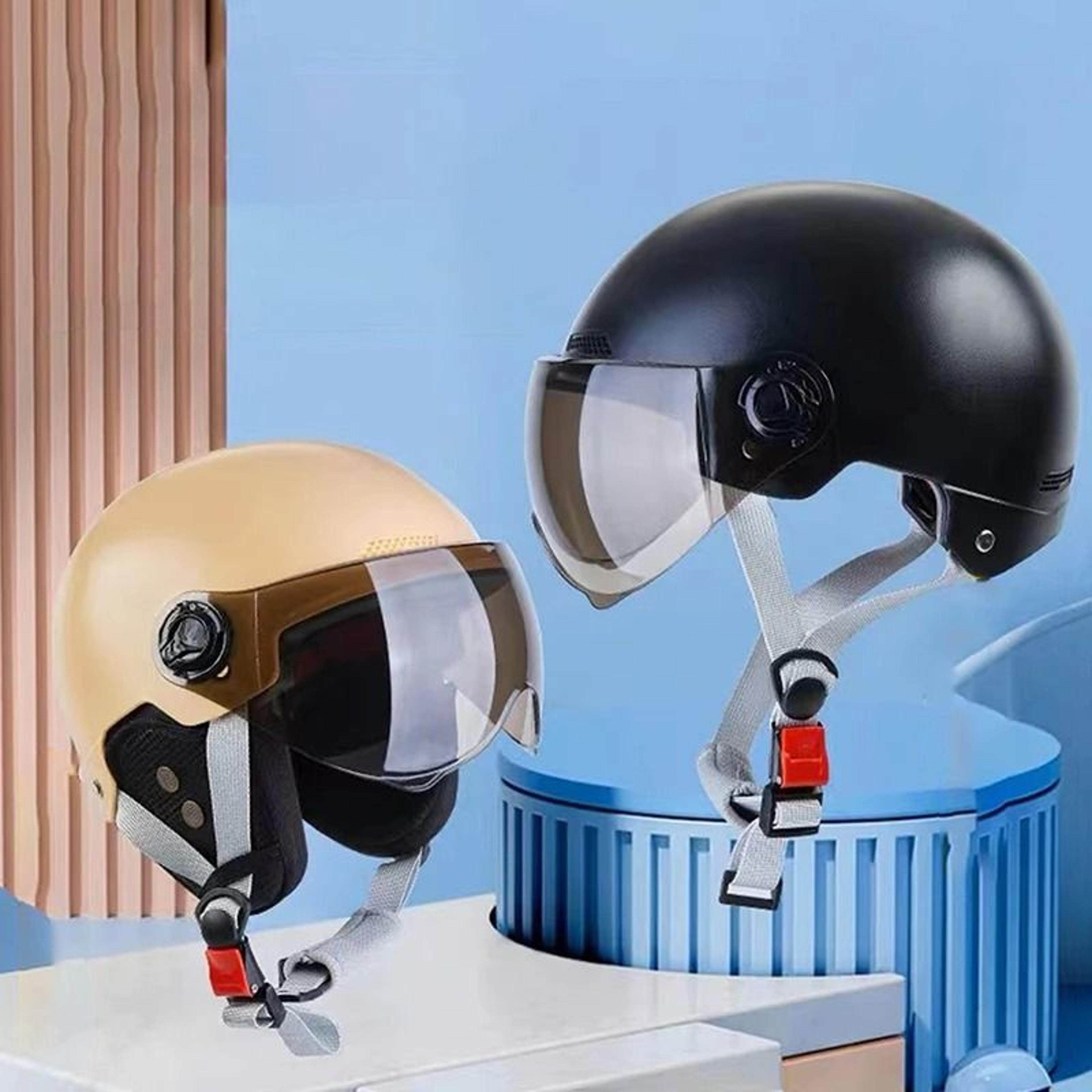 Bicycle Safety Helmet With Goggles For Adults And Children 1